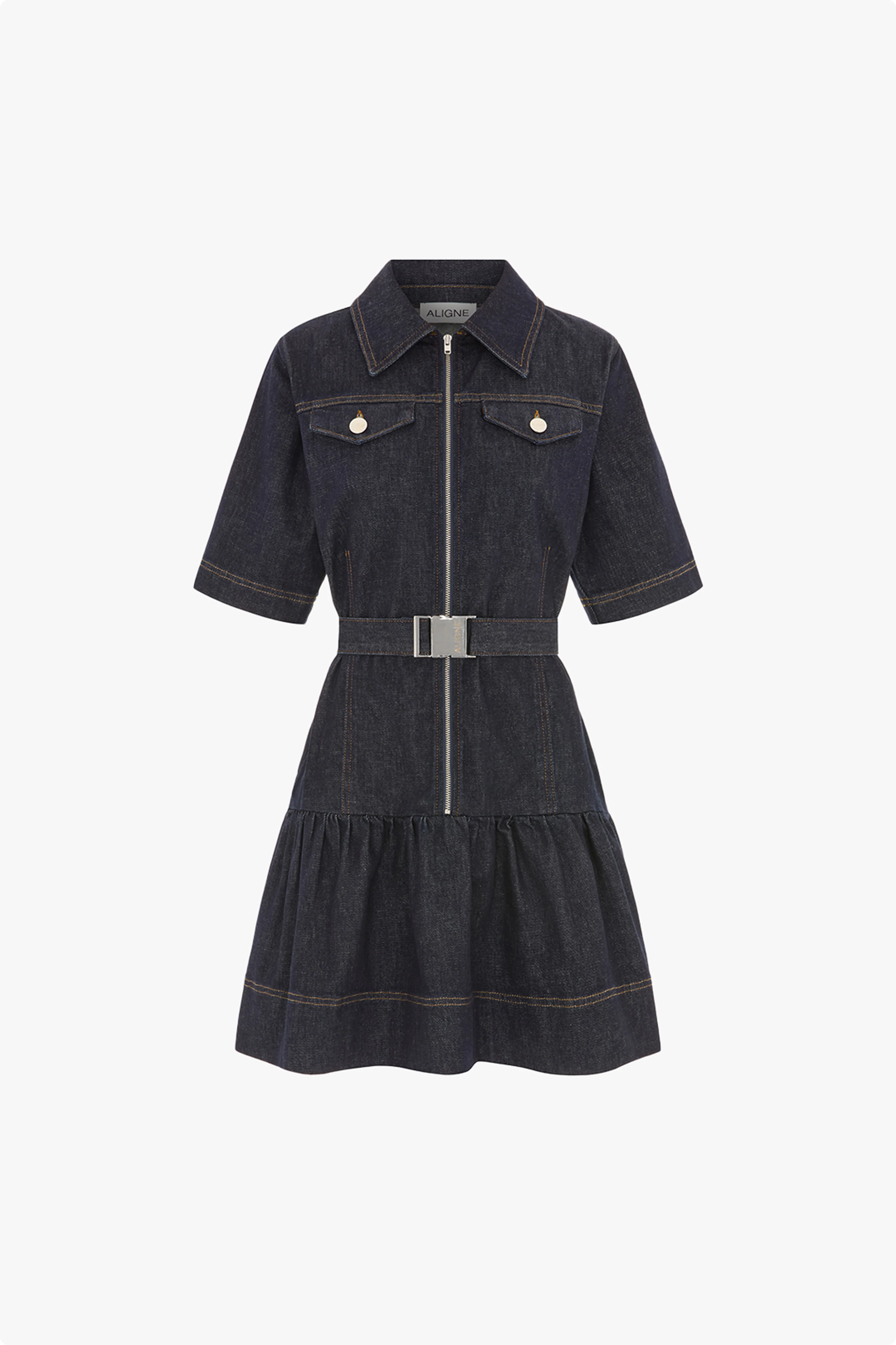 Amanda Denim Mini Dress - Image 5