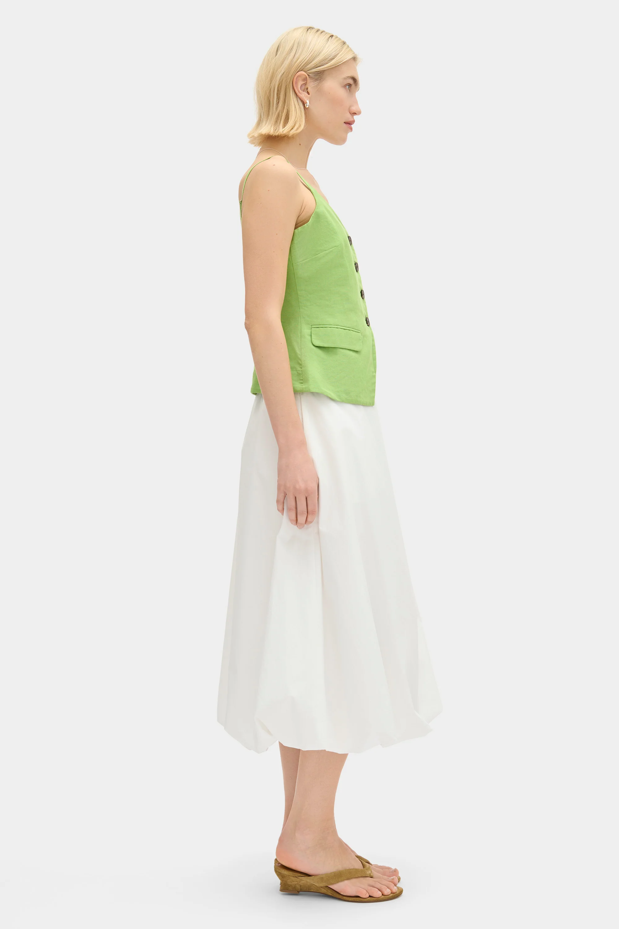 Apple Linen Waistcoat - Image 3