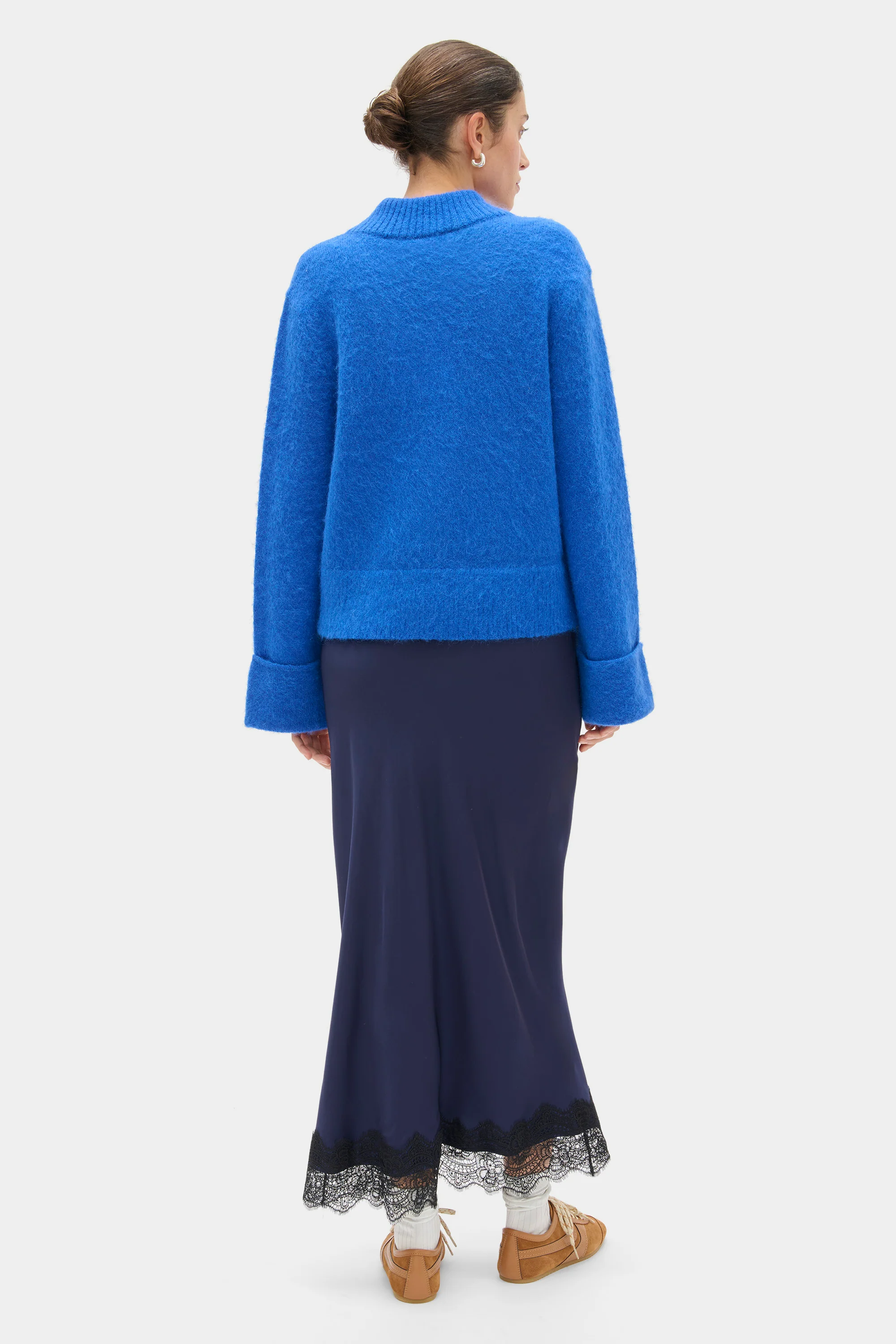 Ari Lace Satin Slip Skirt - Image 4