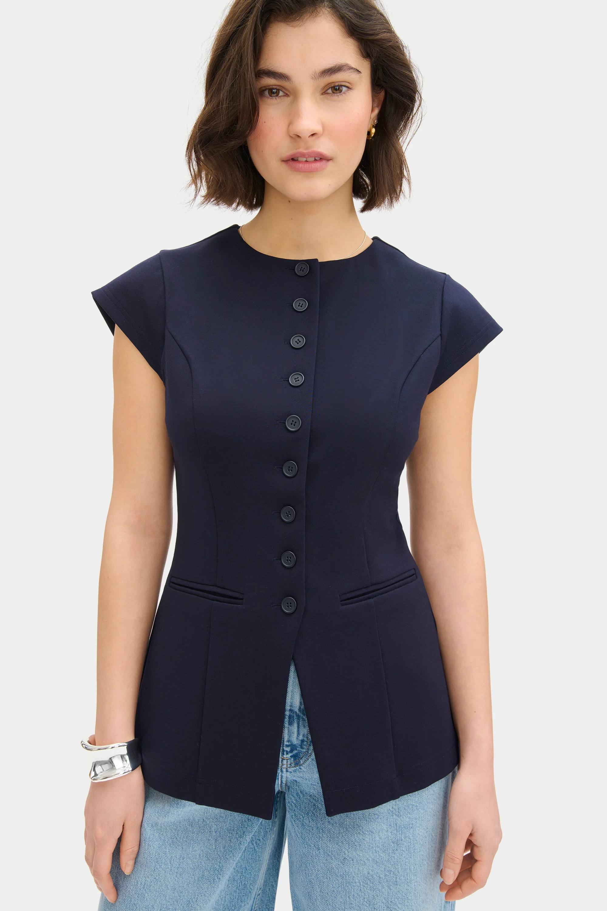 Ariel Fitted Ponte Top - Image 2