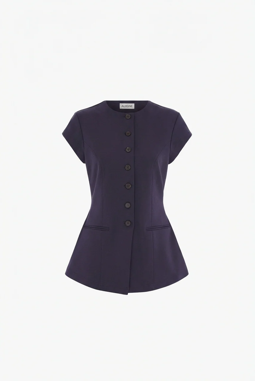 Ariel Fitted Ponte Top - Image 5