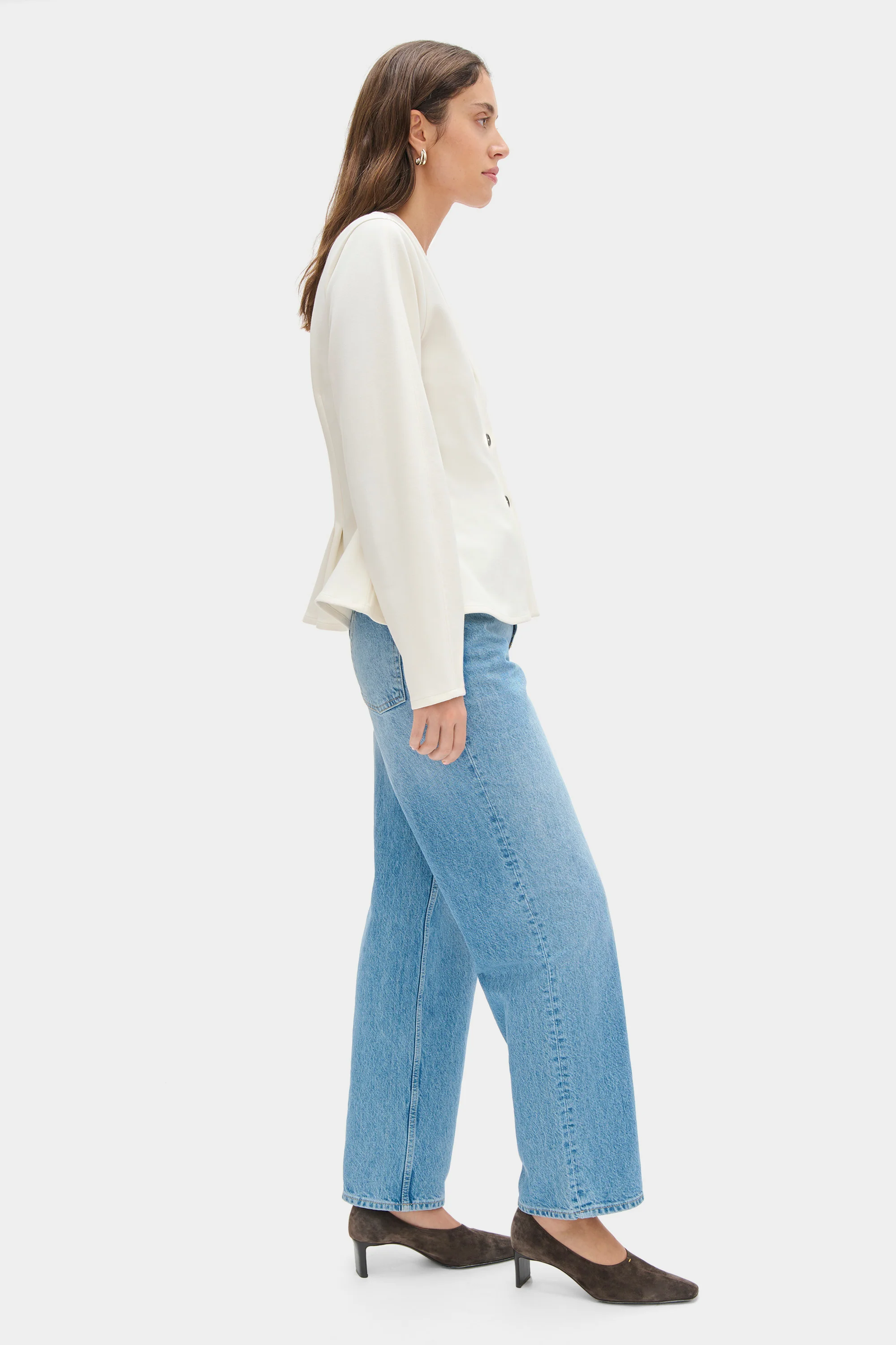 Azalea Peplum Ponte Top - Image 3