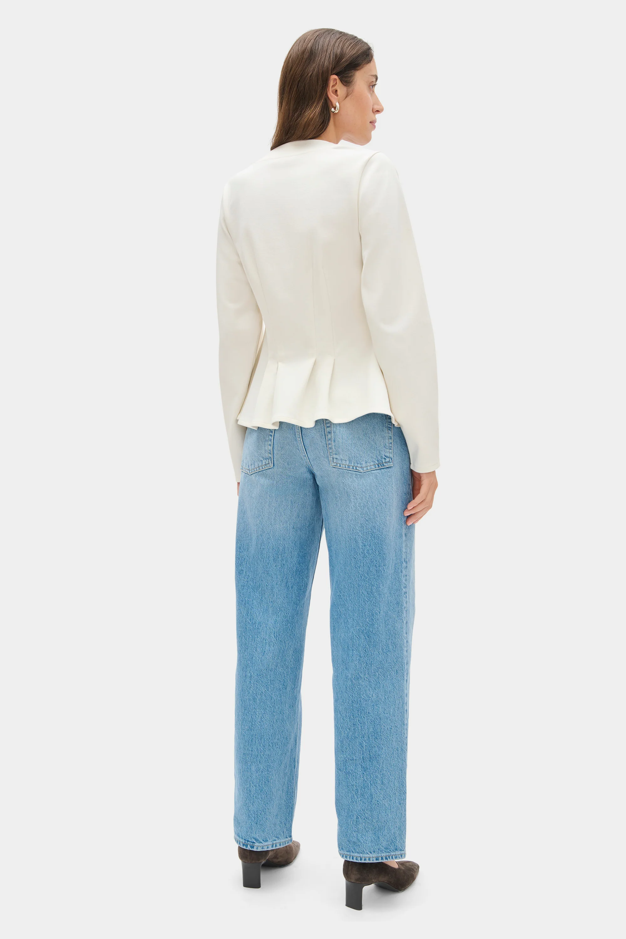 Azalea Peplum Ponte Top - Image 4