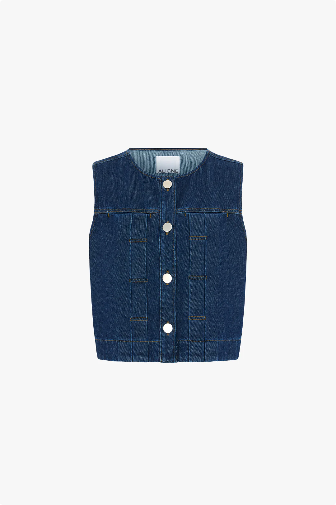 Bobbie Denim Sleeveless Top - Image 5