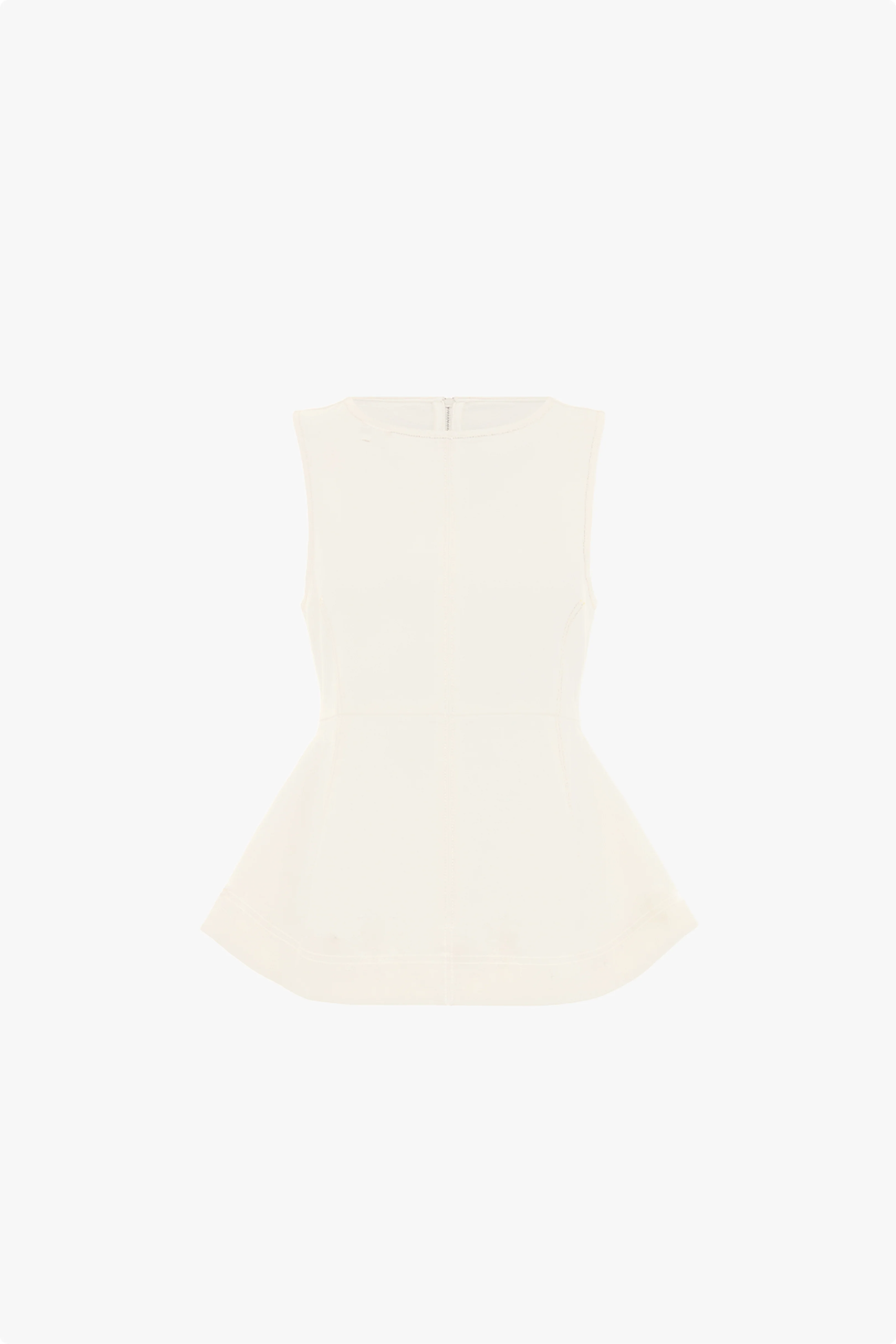 Chlo Sleeveless Peplum Denim Top - Image 5