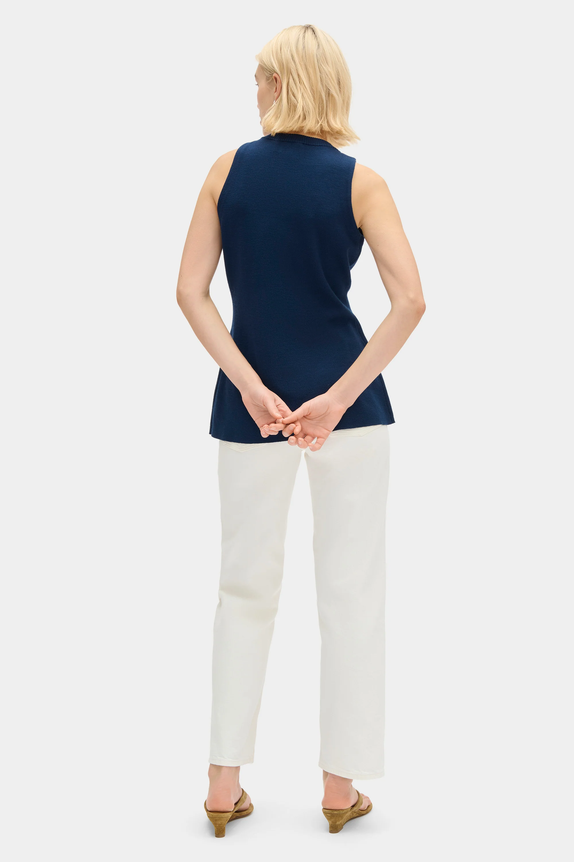 Daphne Sleeveless Waisted Knit - Image 4