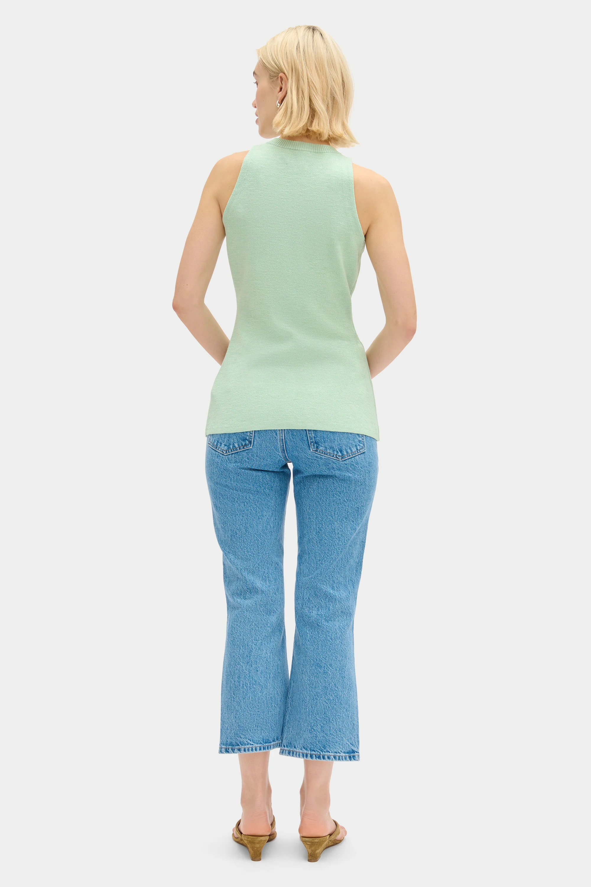 Daphne Sleeveless Waisted Knit - Image 4