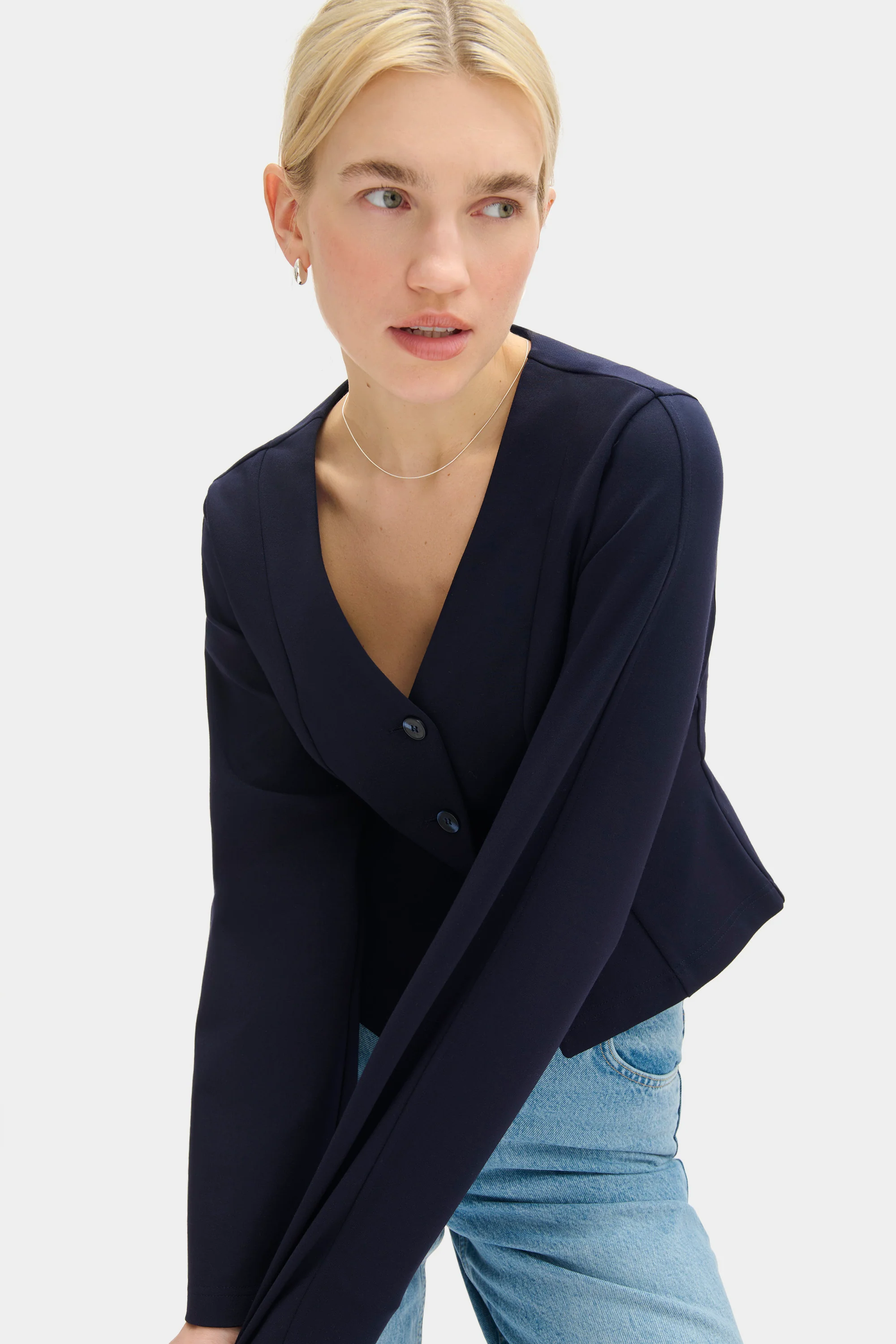 Doyer V Neck Ponte Top - Image 3