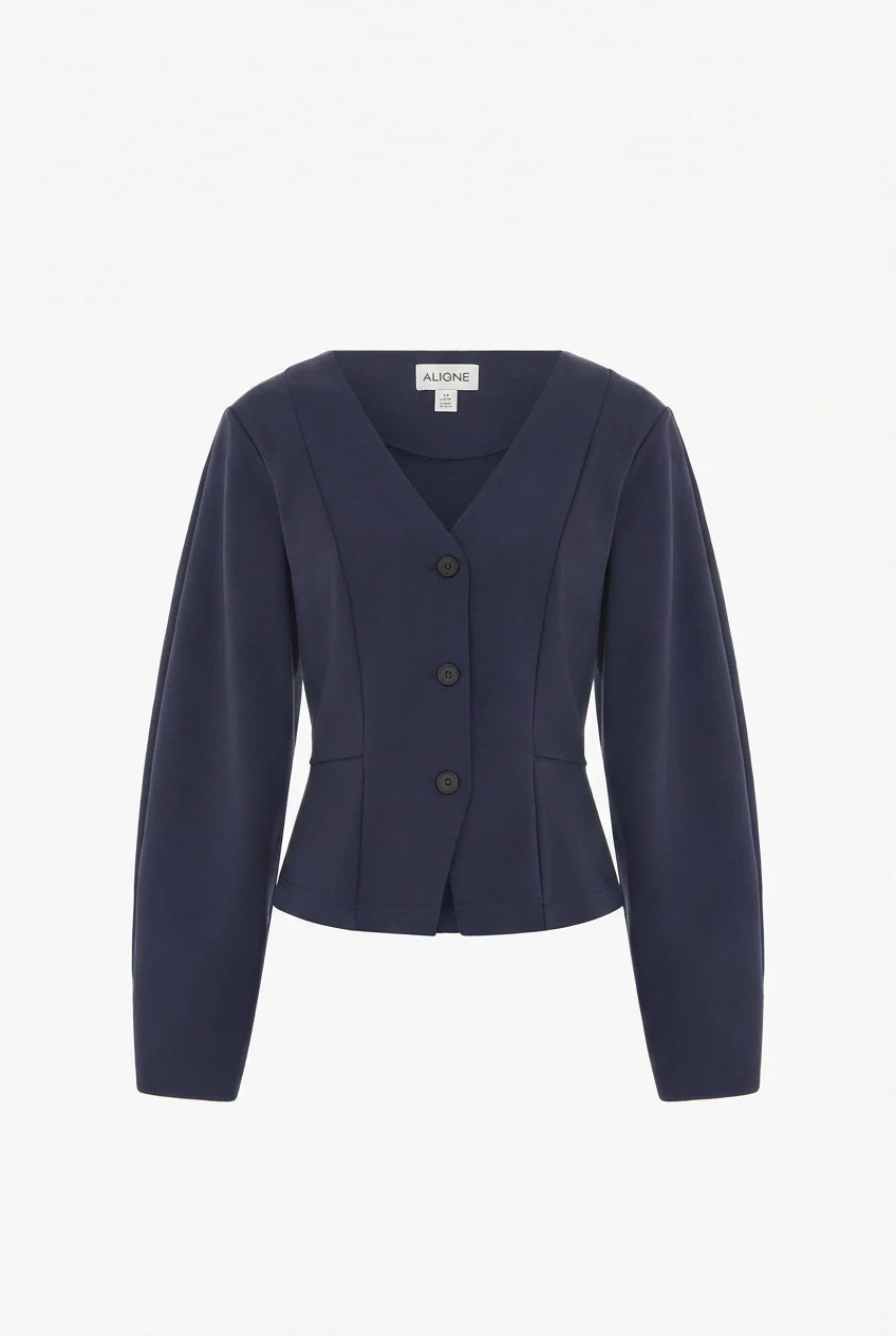 Doyer V Neck Ponte Top - Image 5