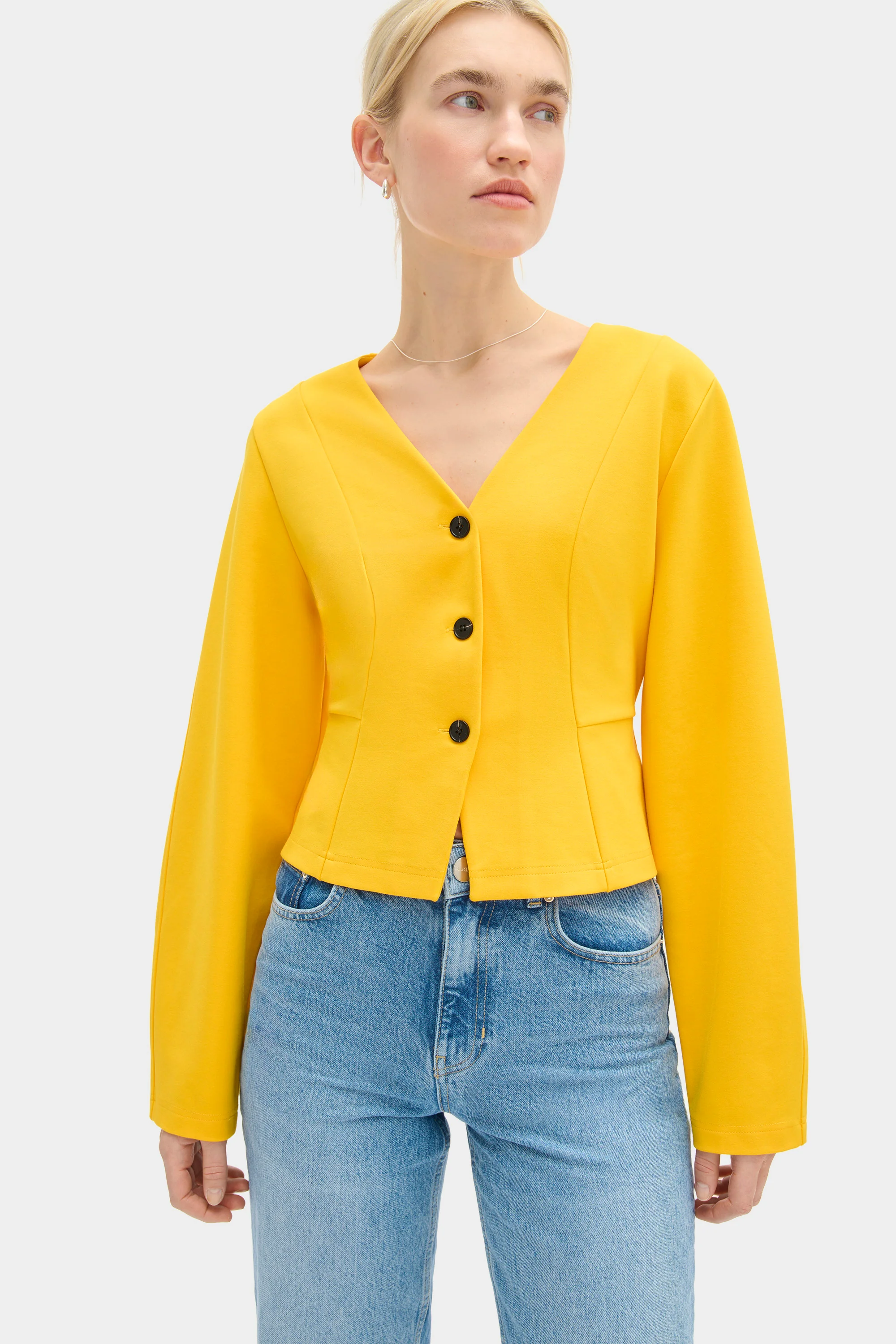 Doyer V Neck Ponte Top - Image 2