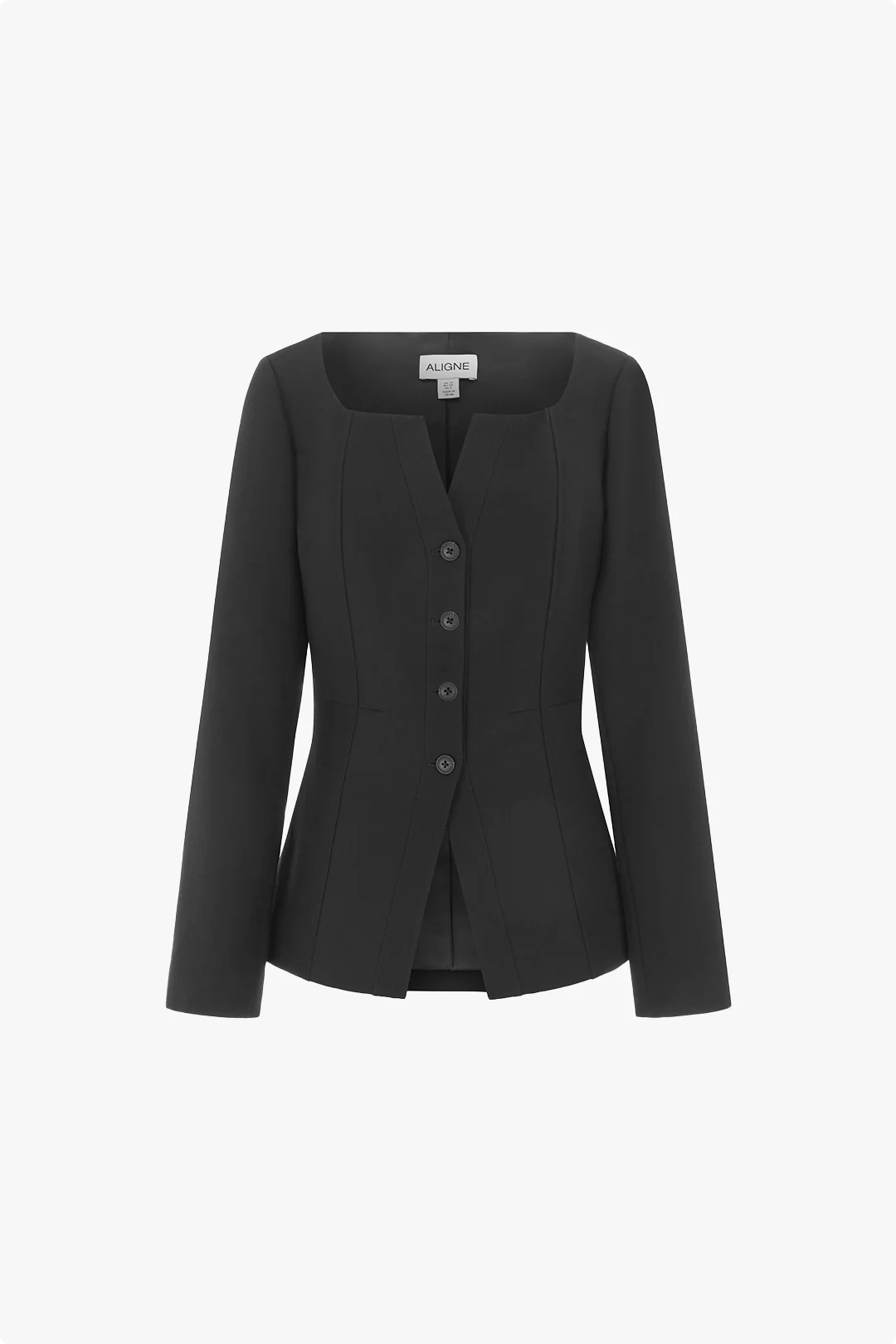Emily Scoop V Neck Waisted Blazer - Image 5
