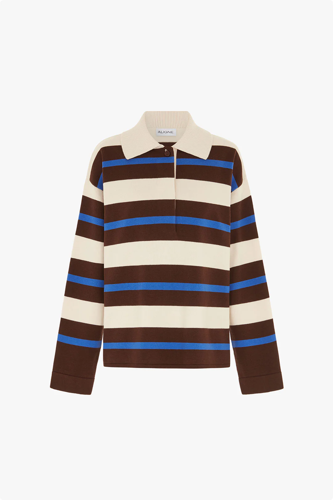Ester Striped Polo Sweater - Image 5