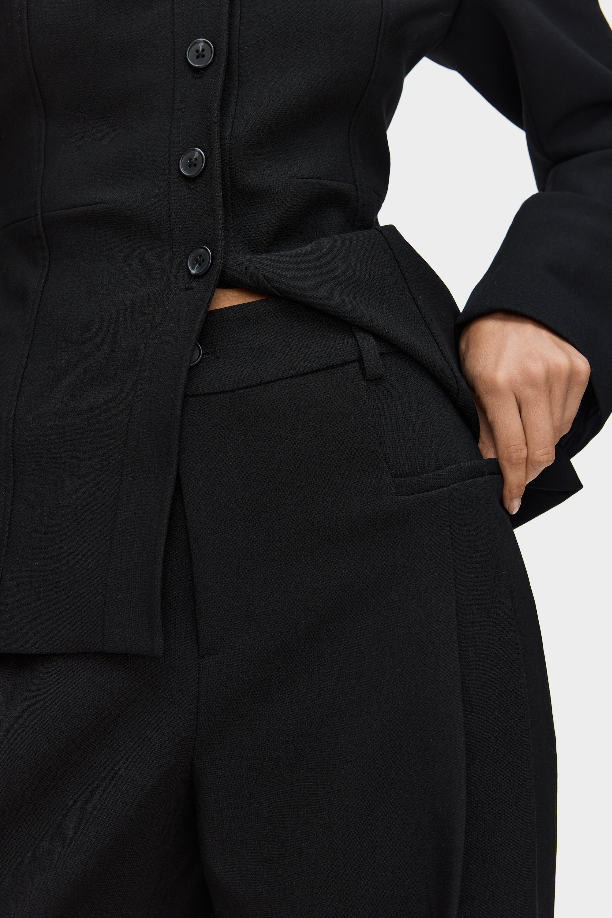 Genevieve Pleated Wide Leg Trouser - Image 3