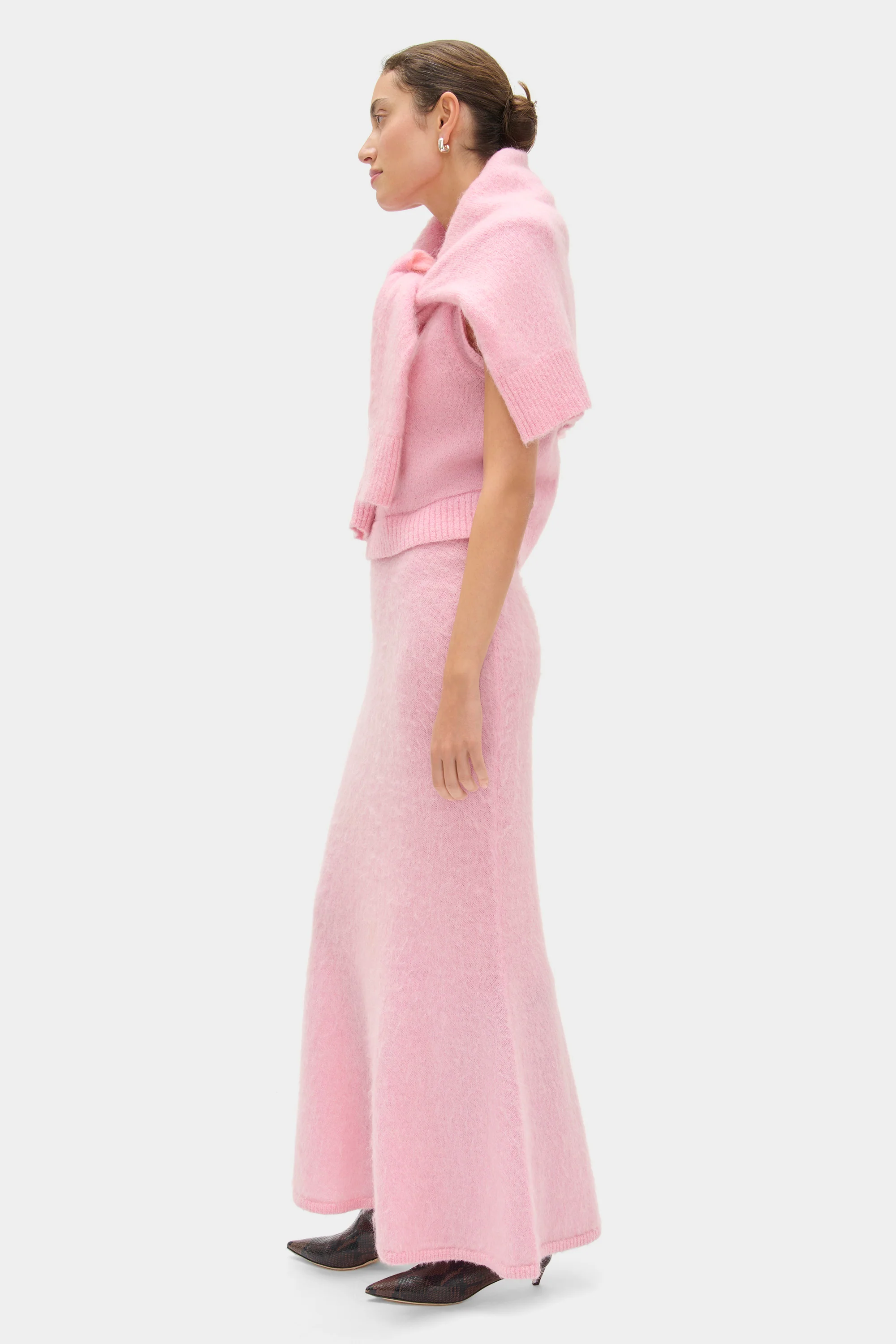 Hattie Mohair Knitted Skirt - Image 3