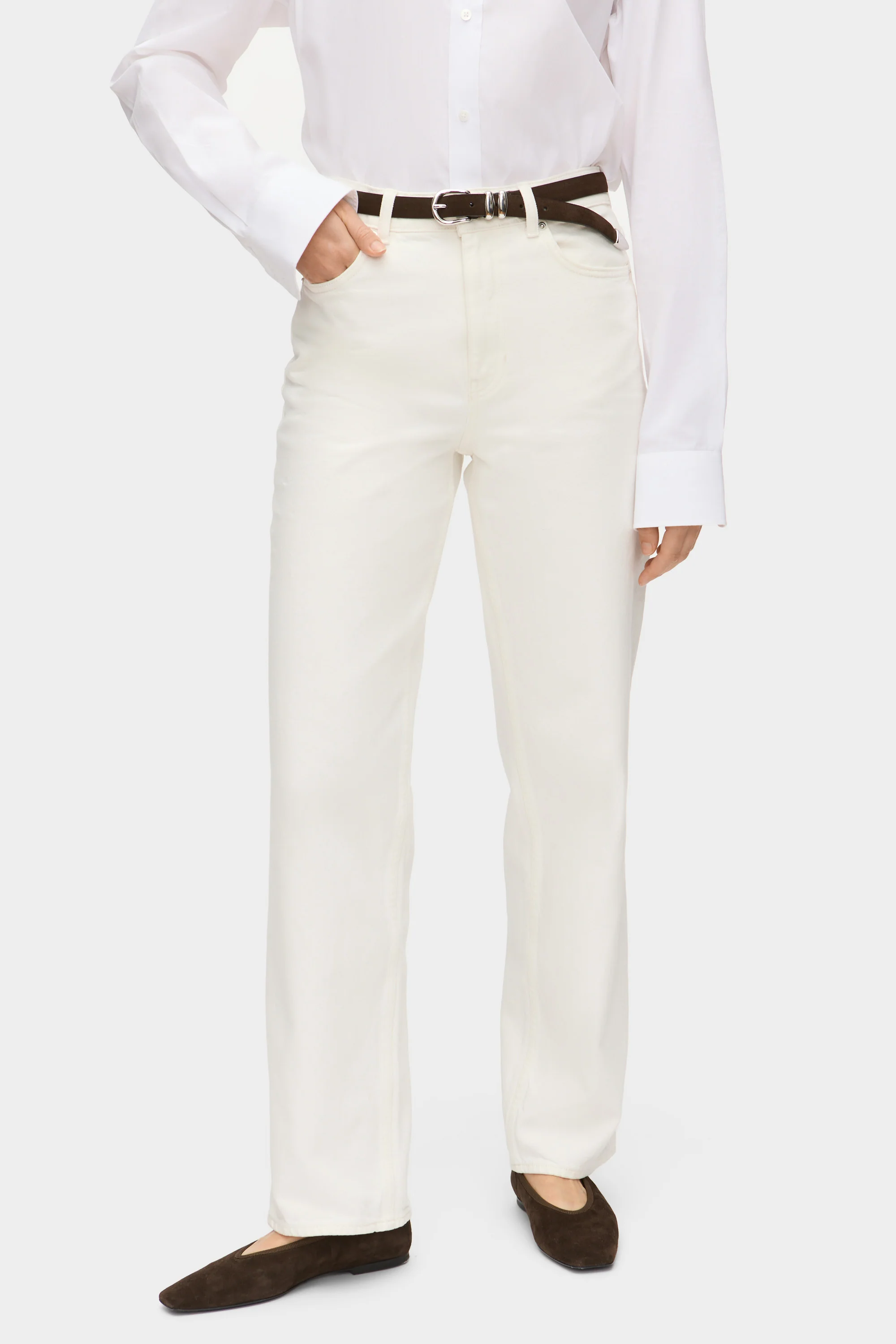 High Rise Straight Leg Jeans - Image 3