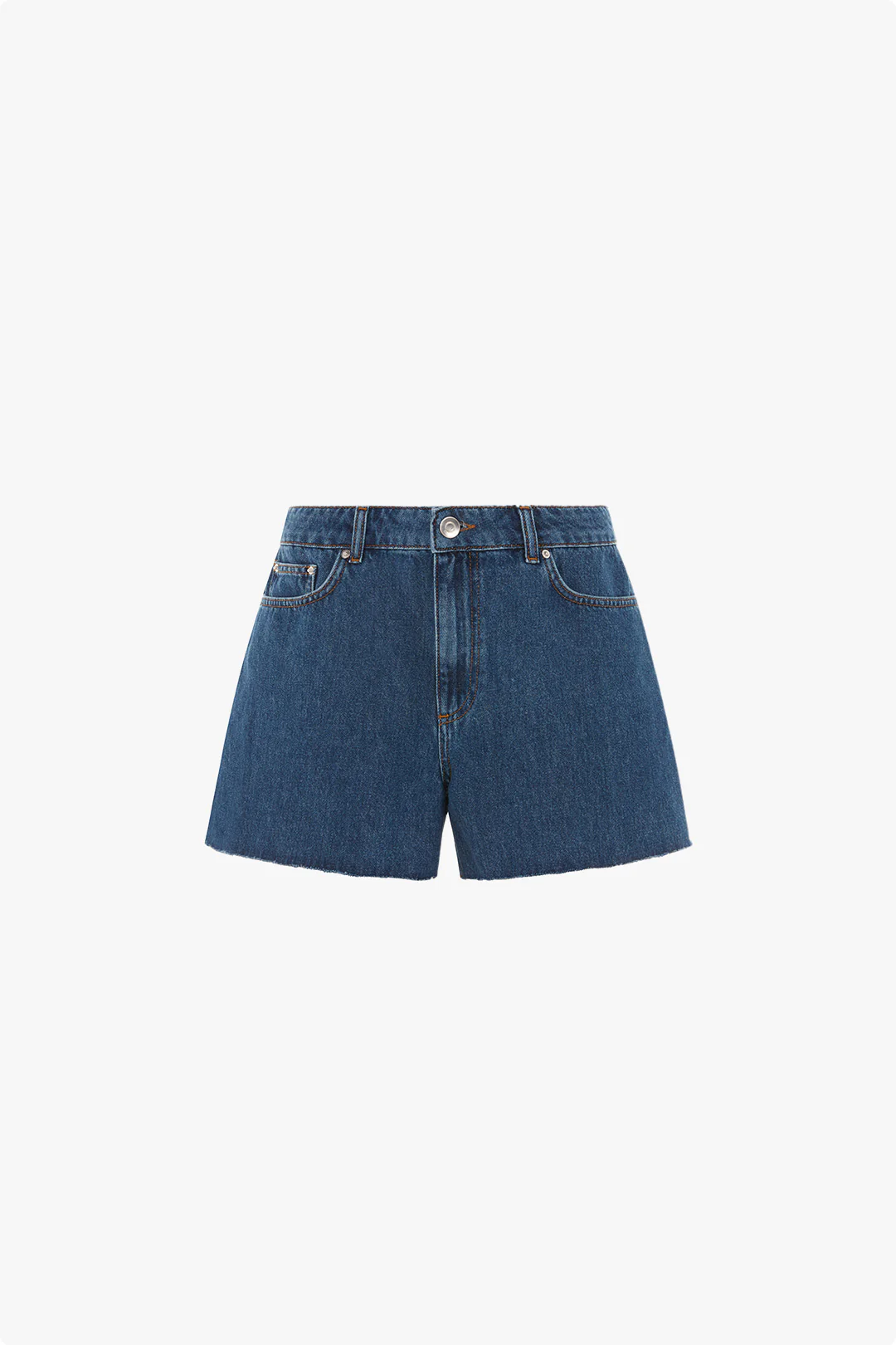 Ideal Frayed Denim Shorts - Image 5