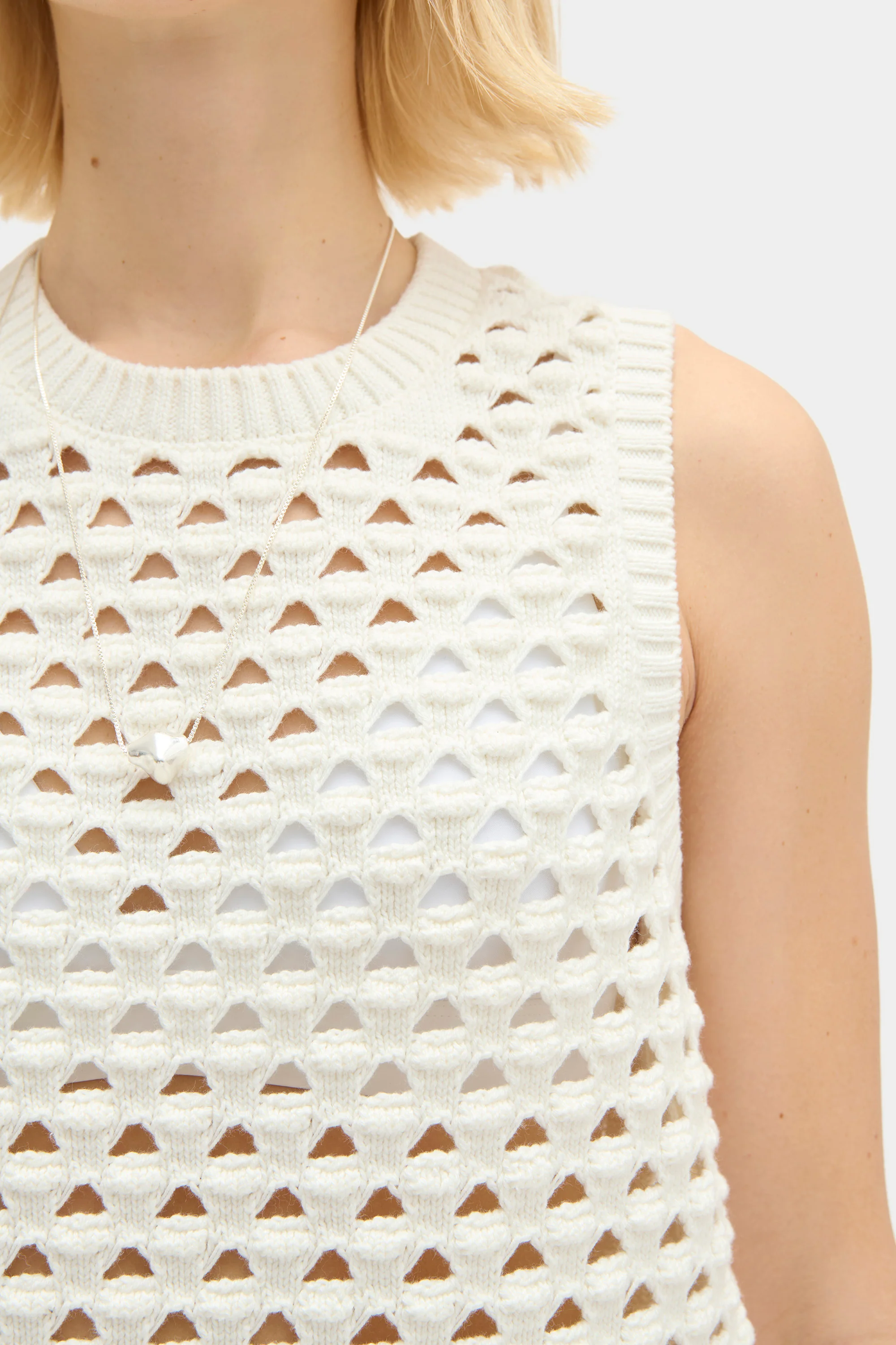 Jeanie Crochet Knitted Top - Image 3