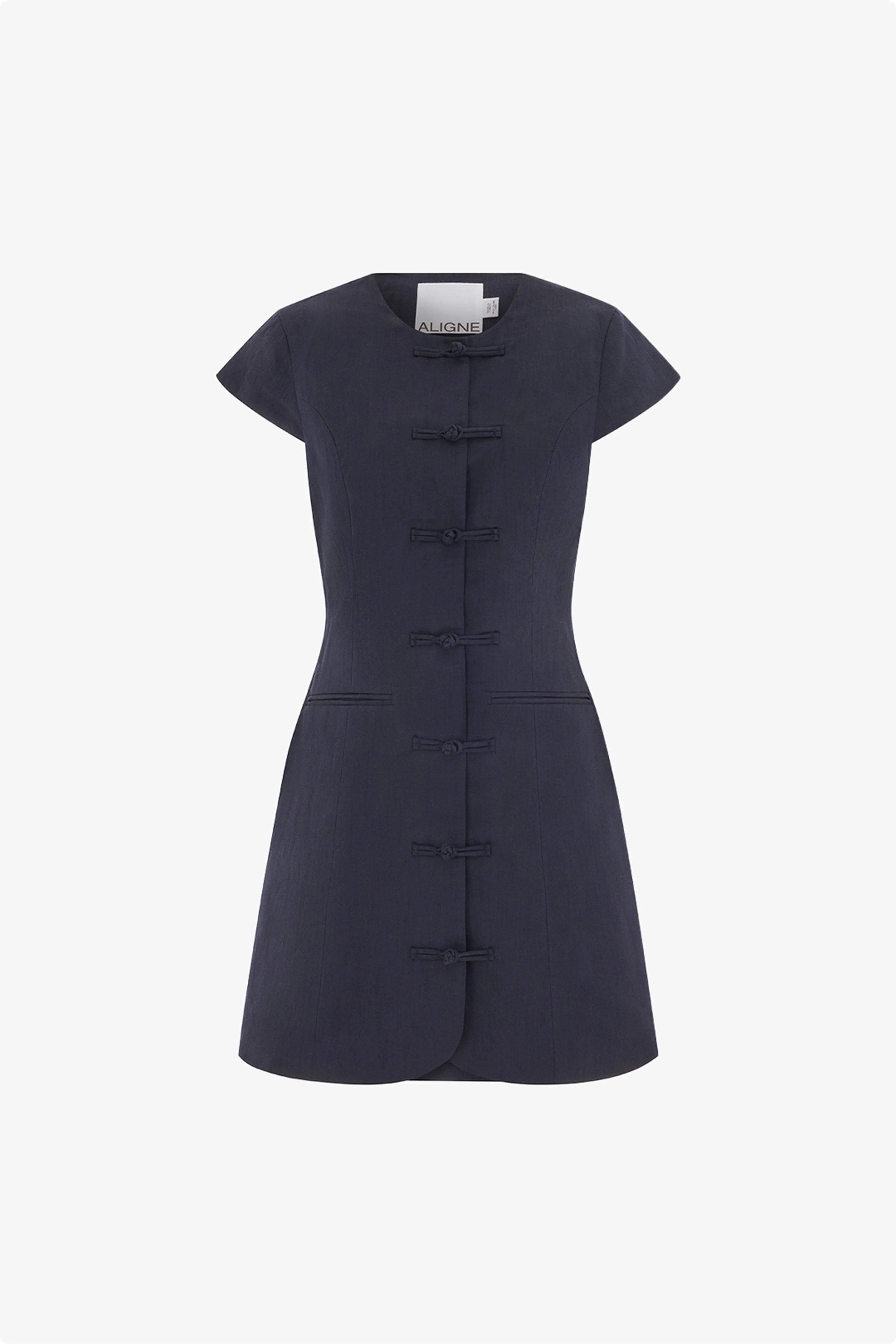 Jennie Cap Sleeve Linen Mix Dress - Image 5