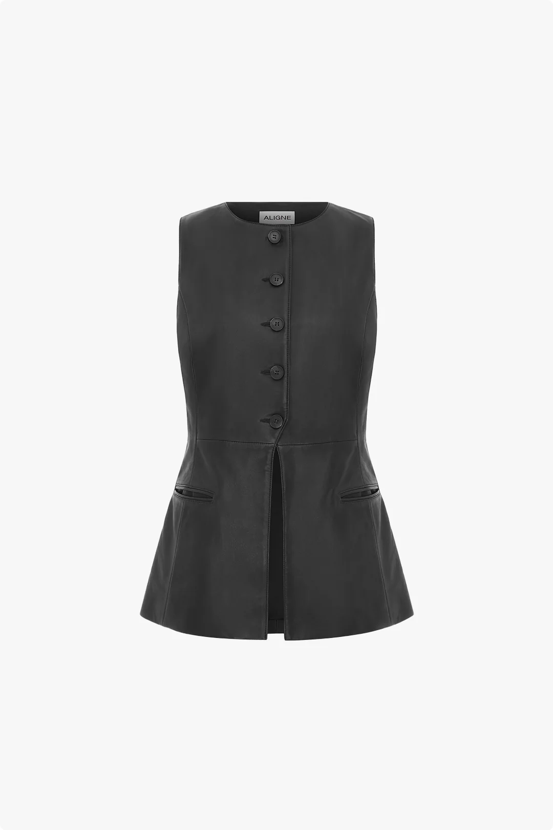 Leo Leather Waistcoat - Image 5