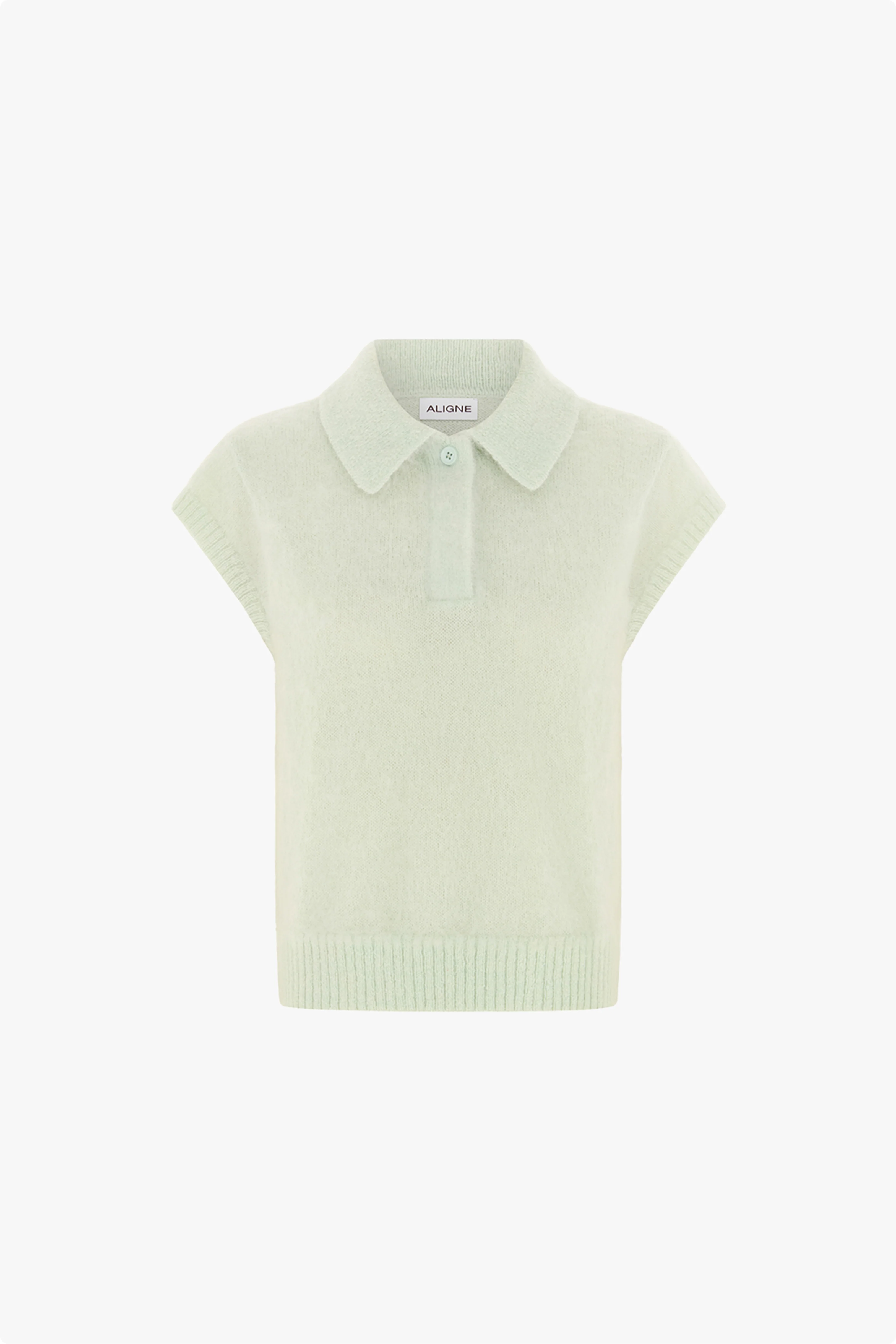 Lexi Mohair Knit Polo Top - Image 5