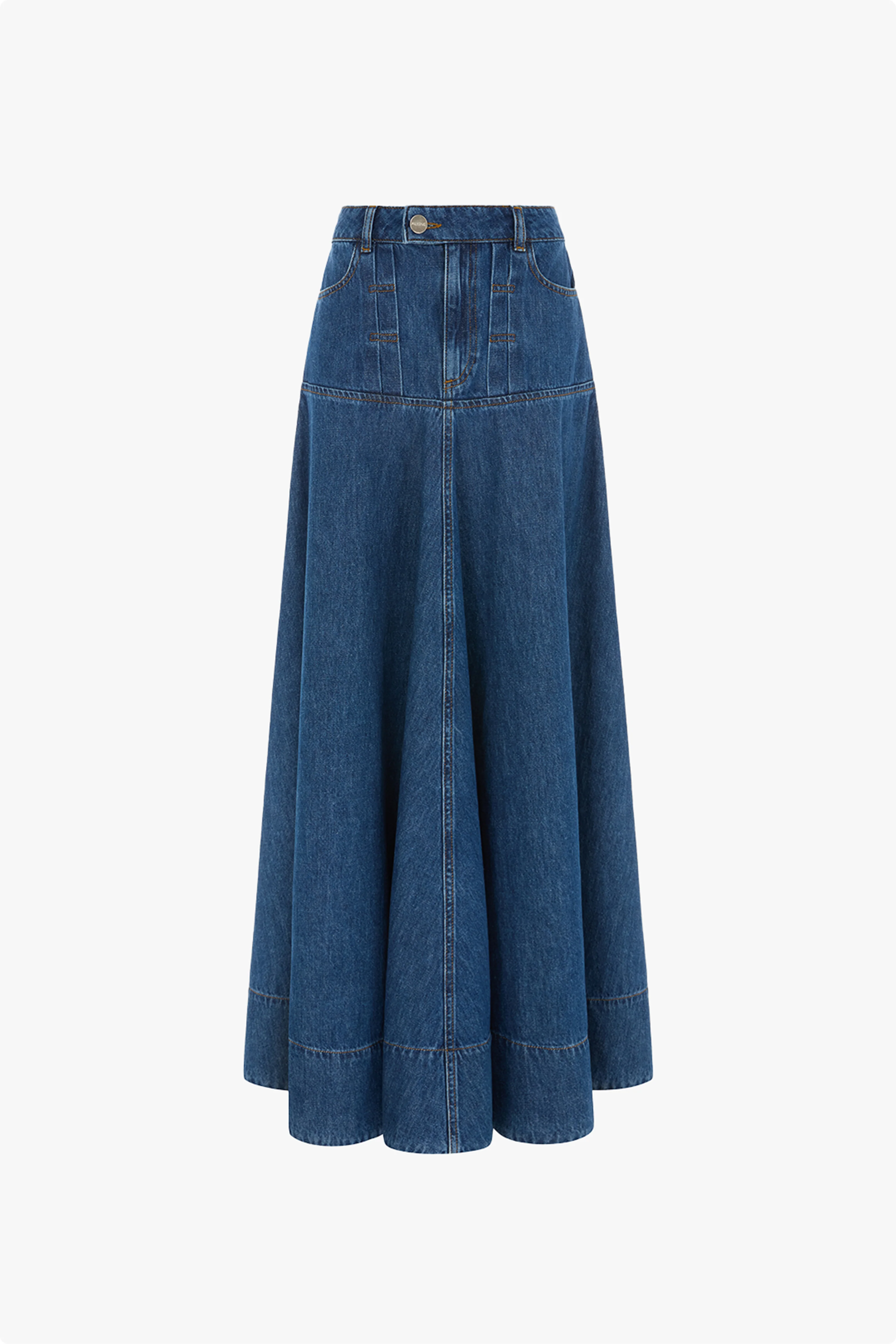 Liza Denim Maxi Skirt - Image 5