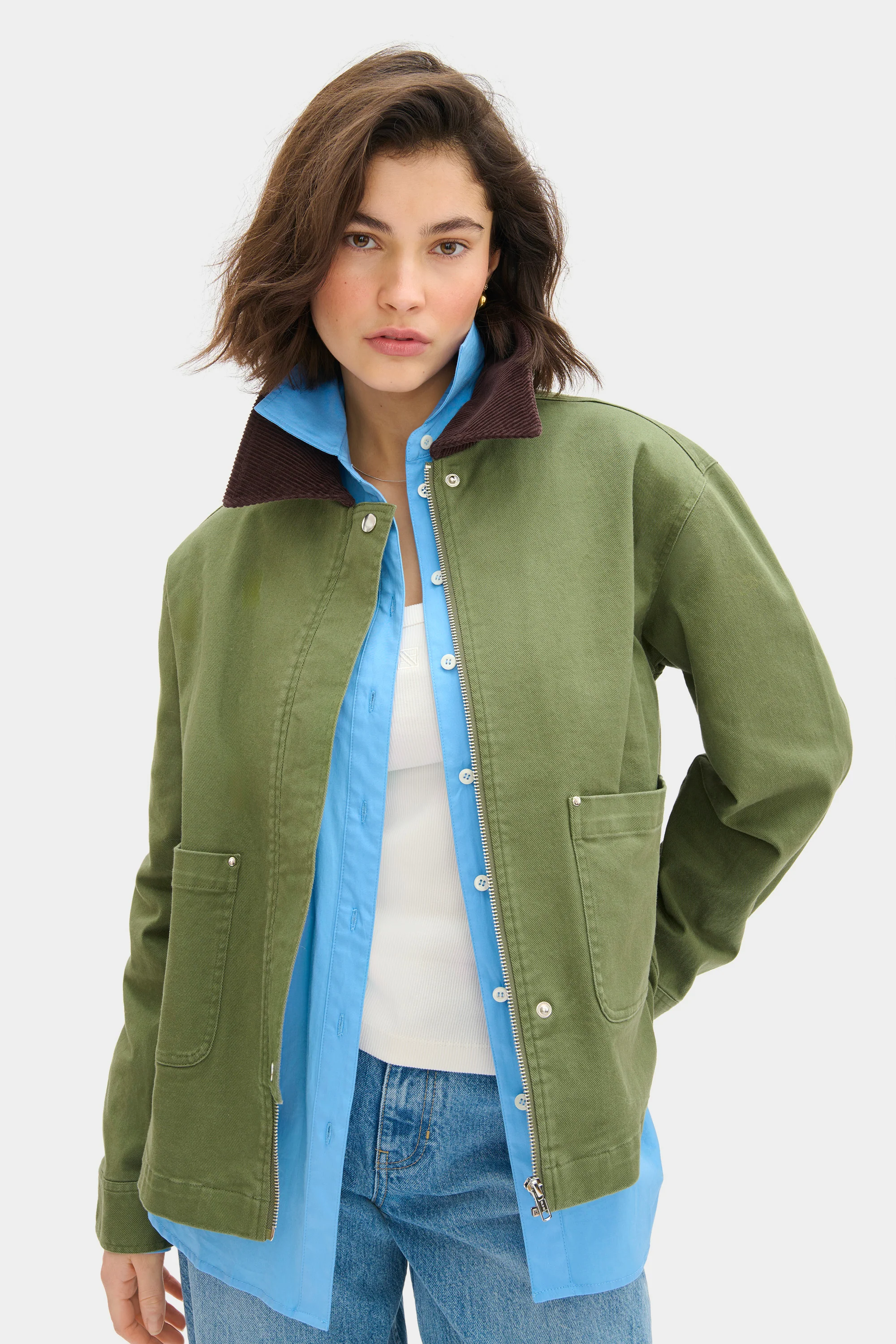 Madi Corduroy Collar Jacket - Image 3