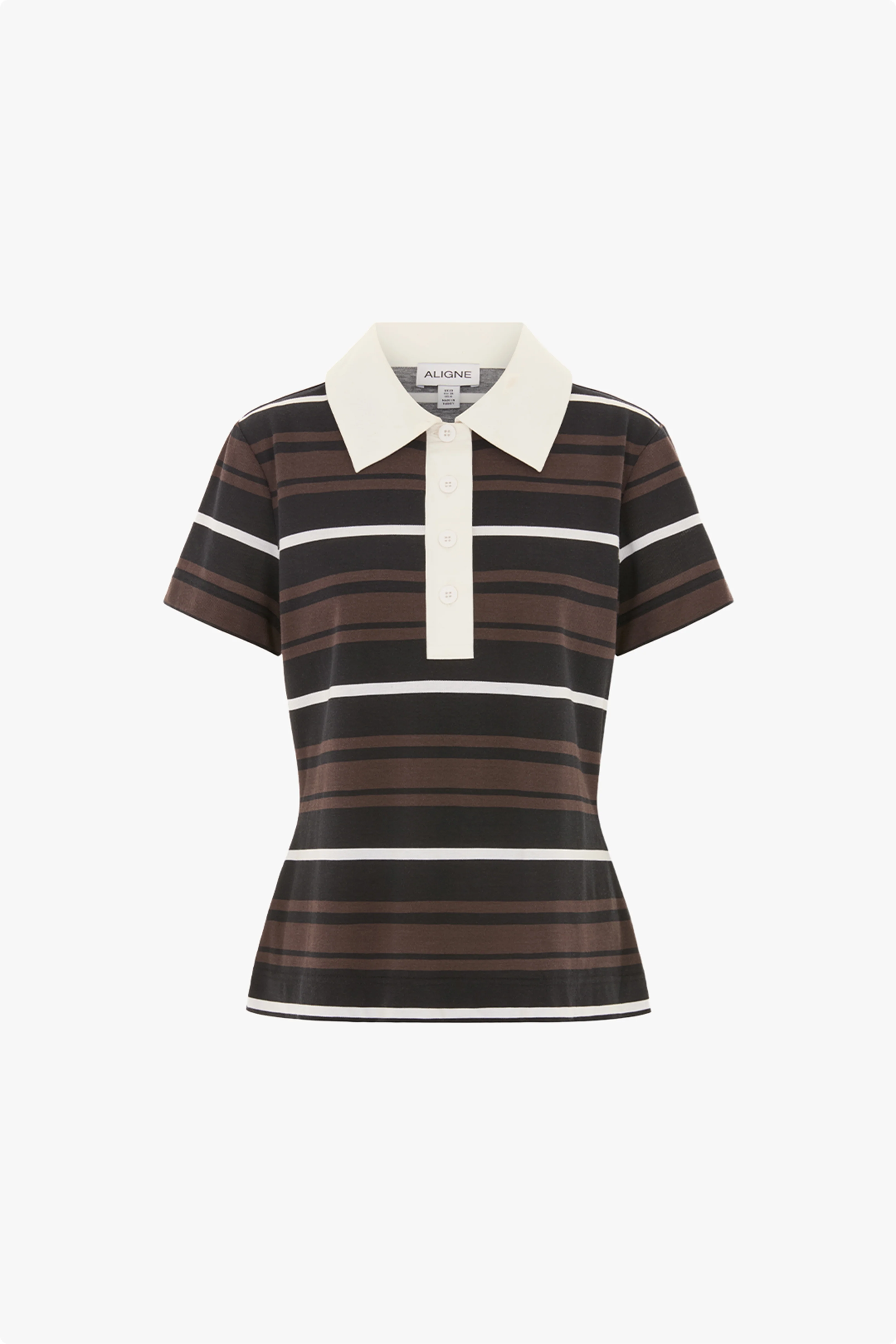 Maiden Striped Pique Polo - Image 5