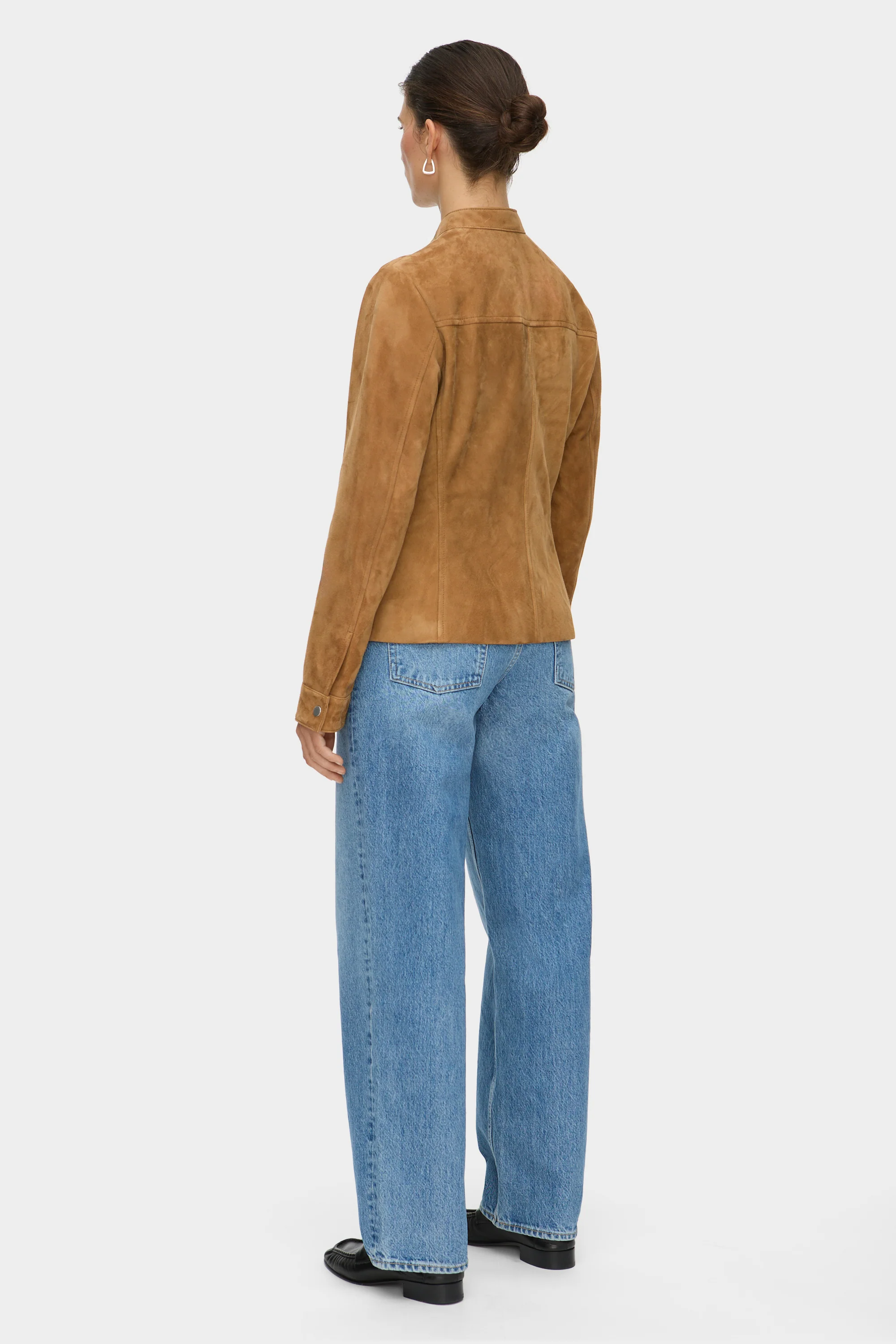 Malina Suede Biker Jacket - Image 4