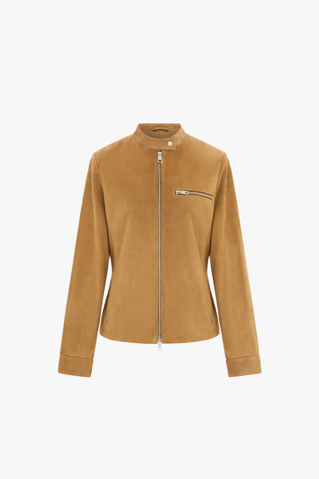 Malina Suede Biker Jacket - Image 5