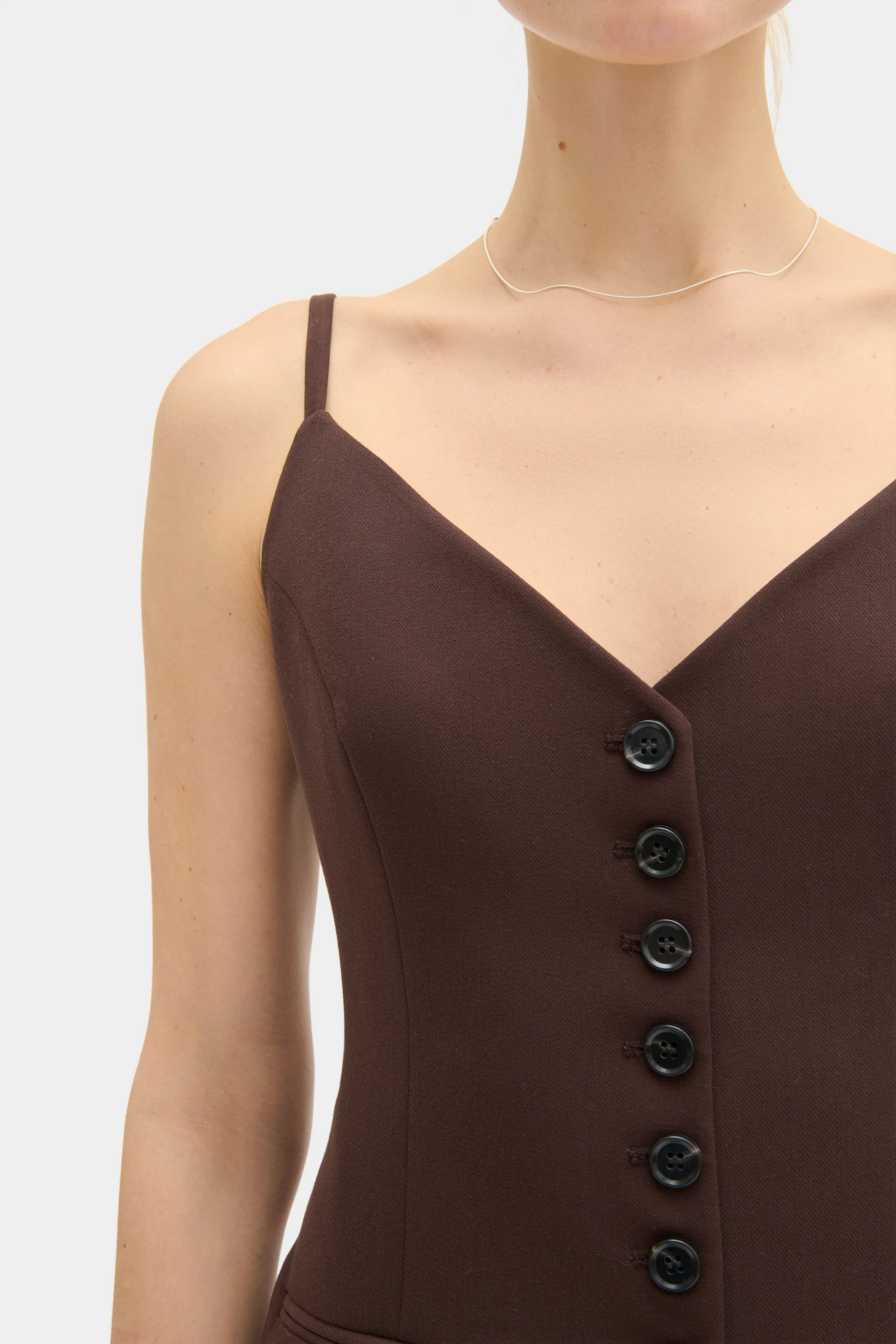 Manhattan V Neck Sleeveless Waistcoat - Image 3