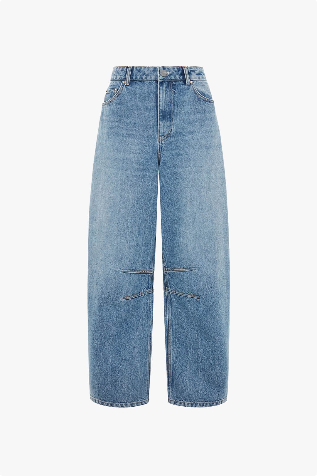 Mid Rise Rigid Barrel Jeans - Image 5