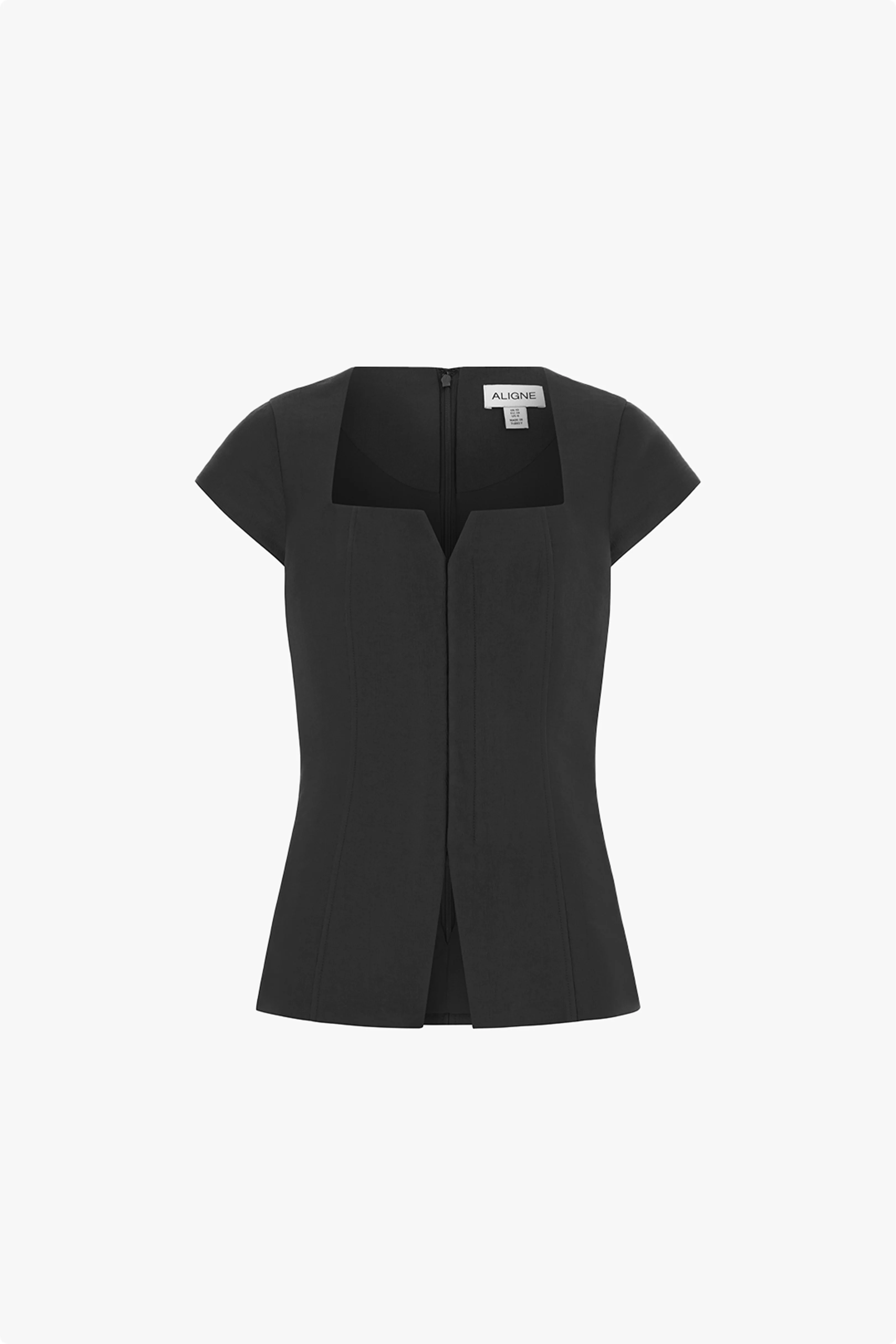 Mars Cap Sleeve Satin Top - Image 5