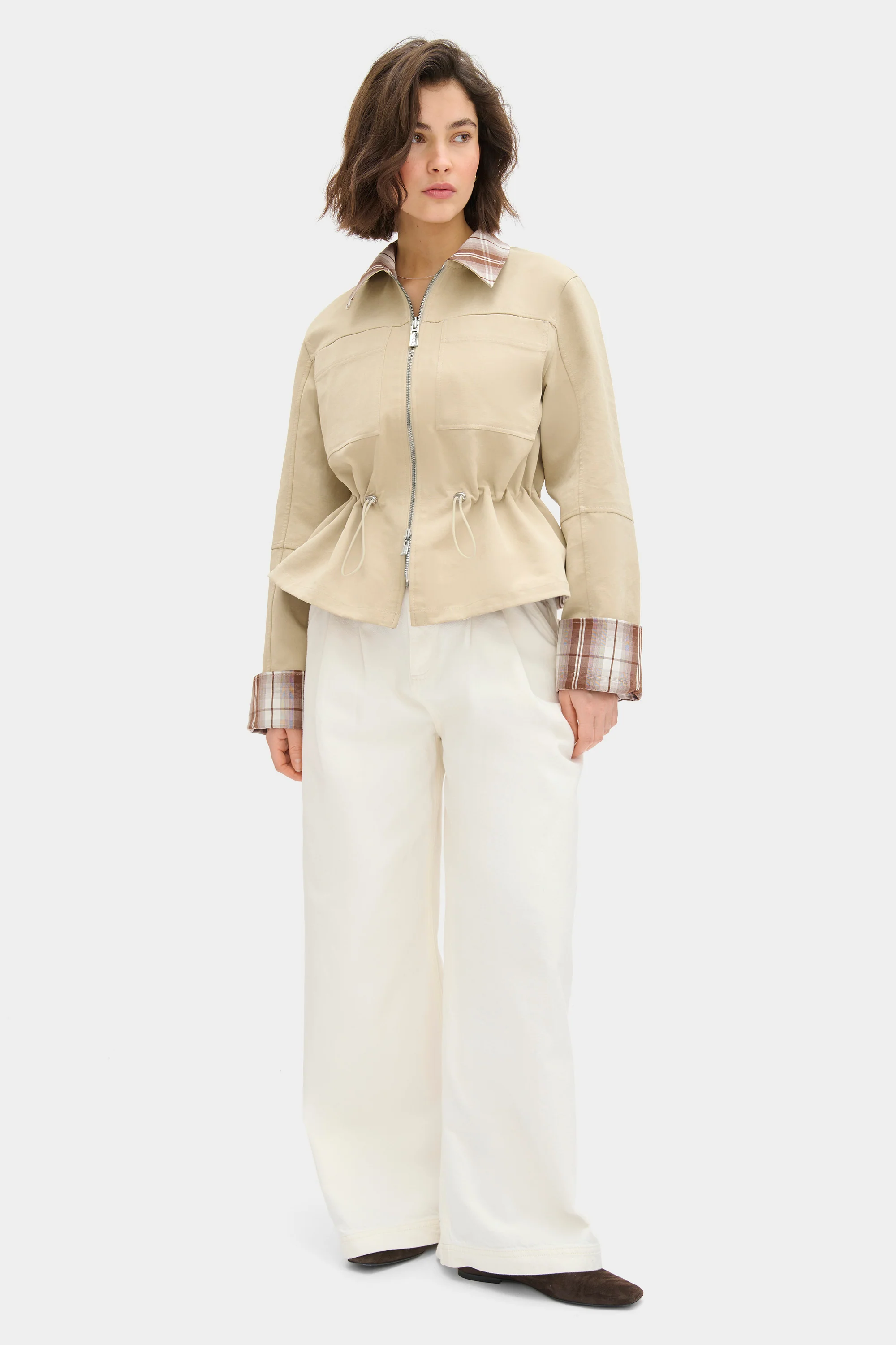 Mavis Reversible Check Jacket - Image 3