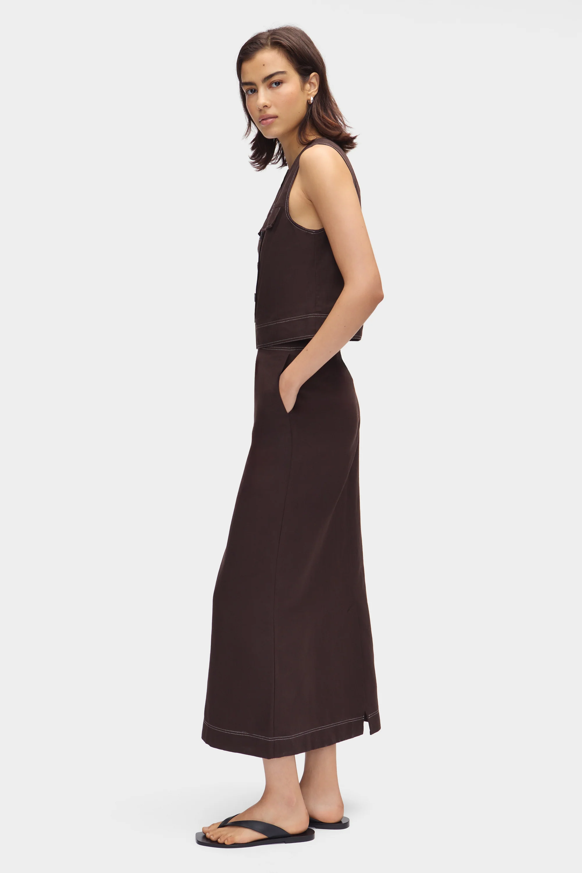 Summer Utility Linen Top - Image 3
