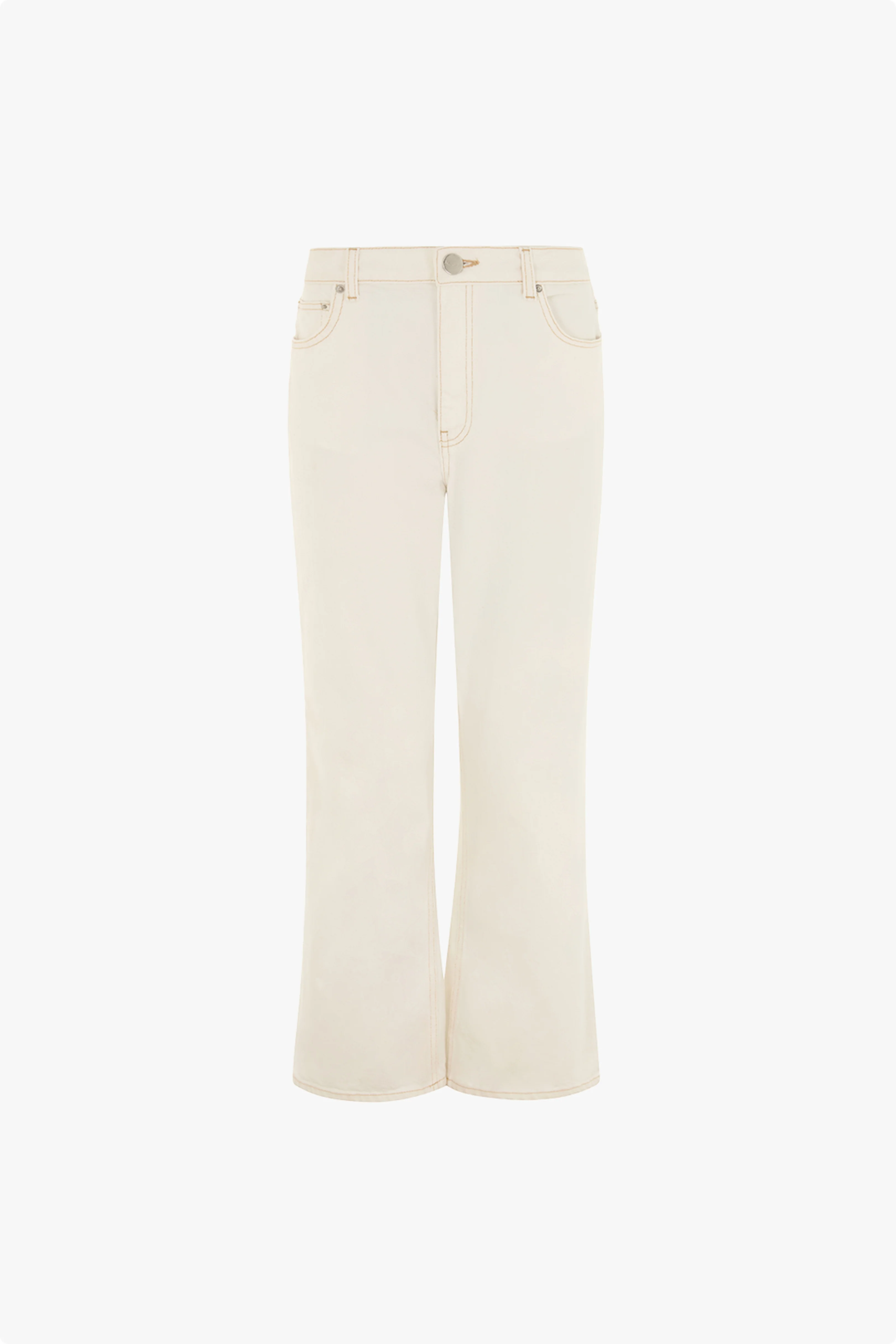 Mid Rise Cropped Kick Flare Jean - Image 5