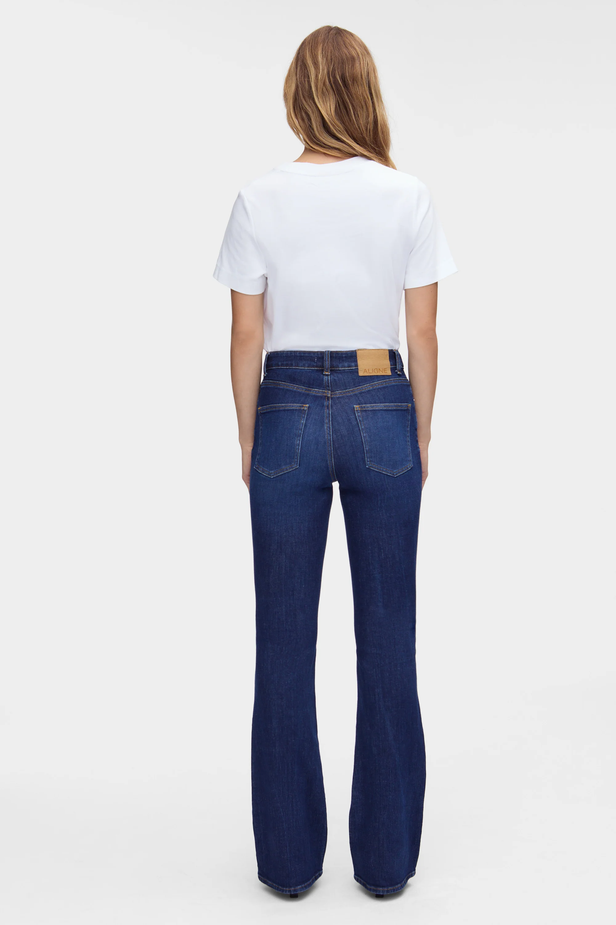 Mid Rise Slim Flare Jeans - Image 4