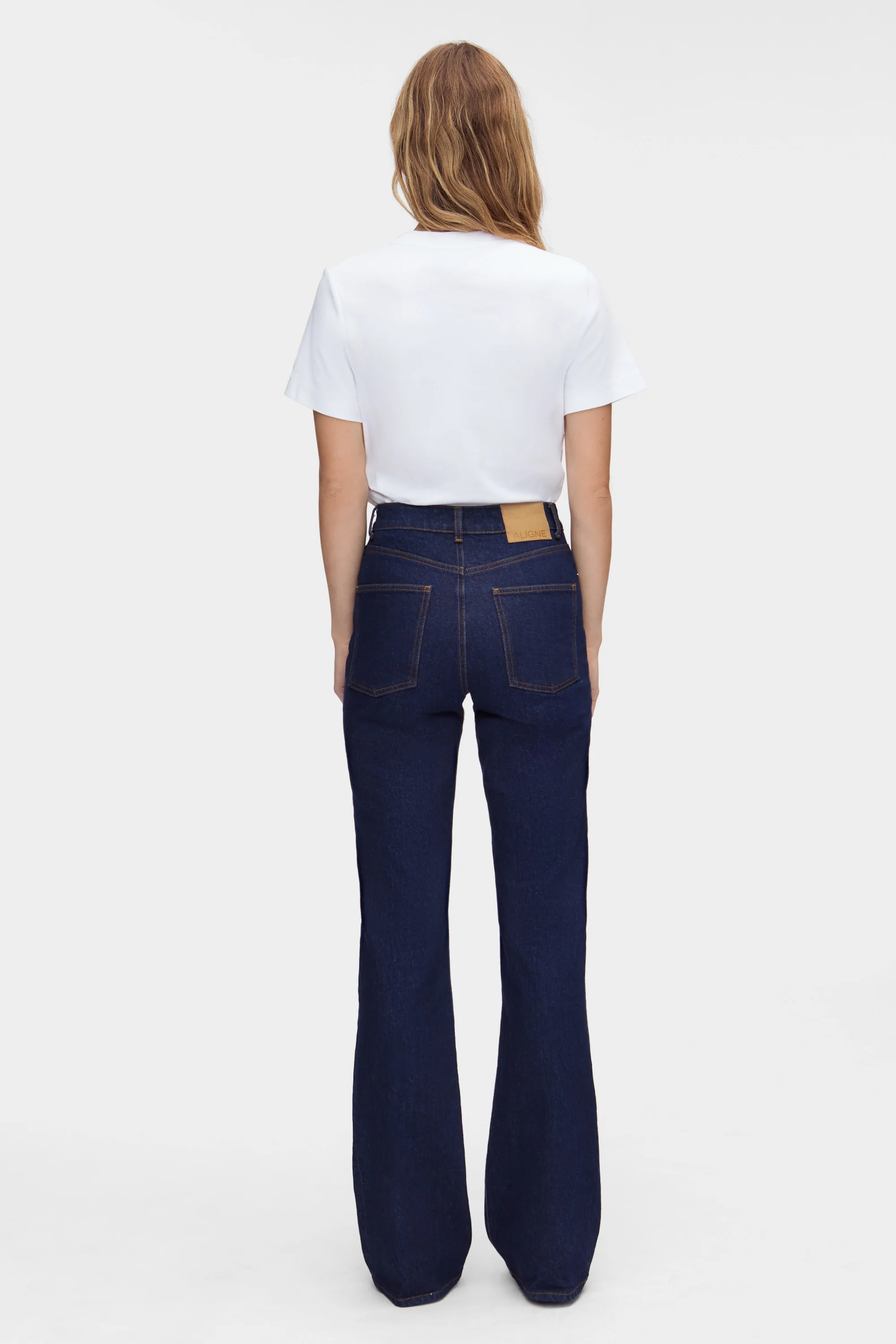 Mid Rise Straight Flare Jeans - Image 4