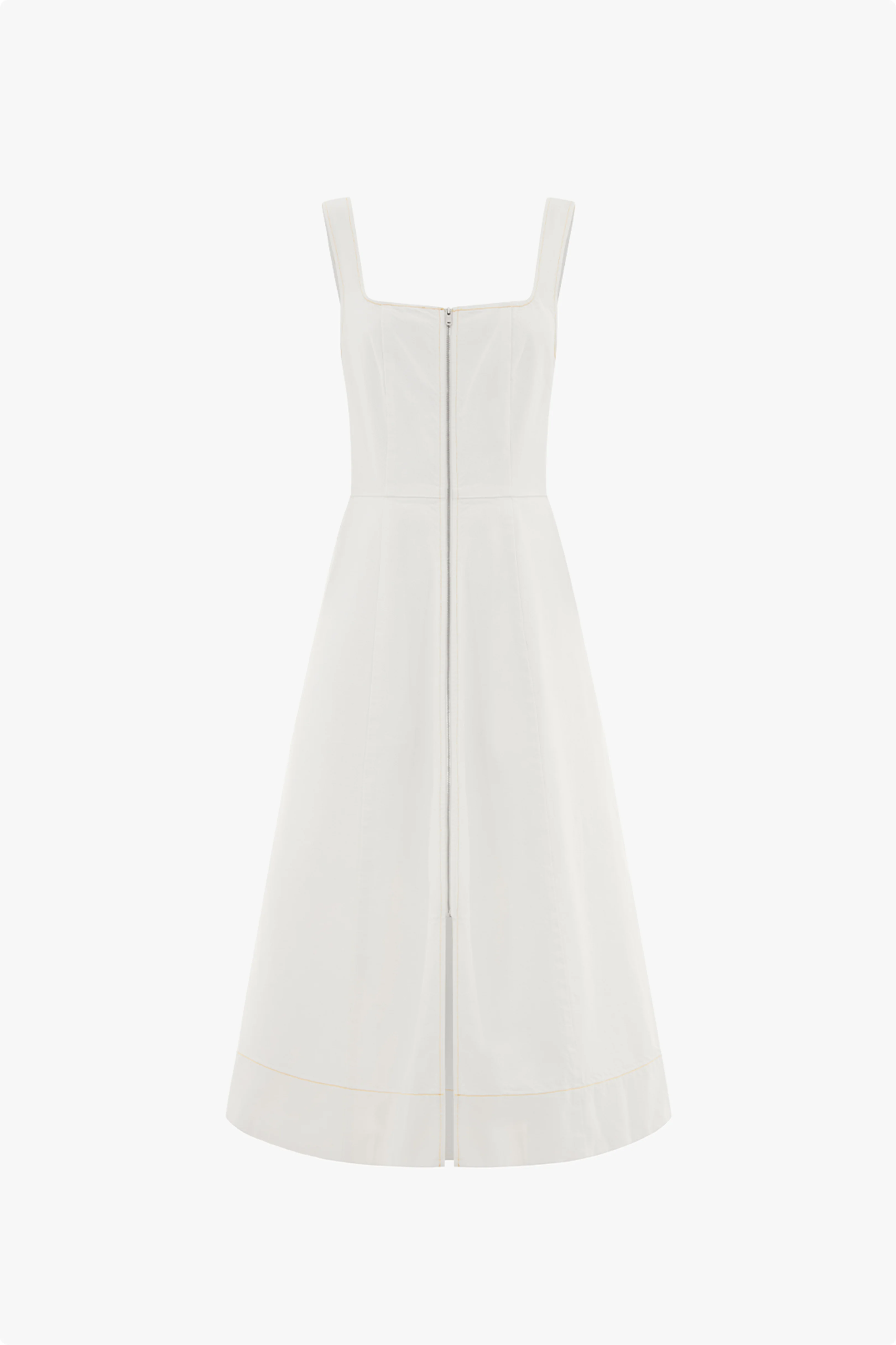 Paisley Denim Midi Dress - Image 5