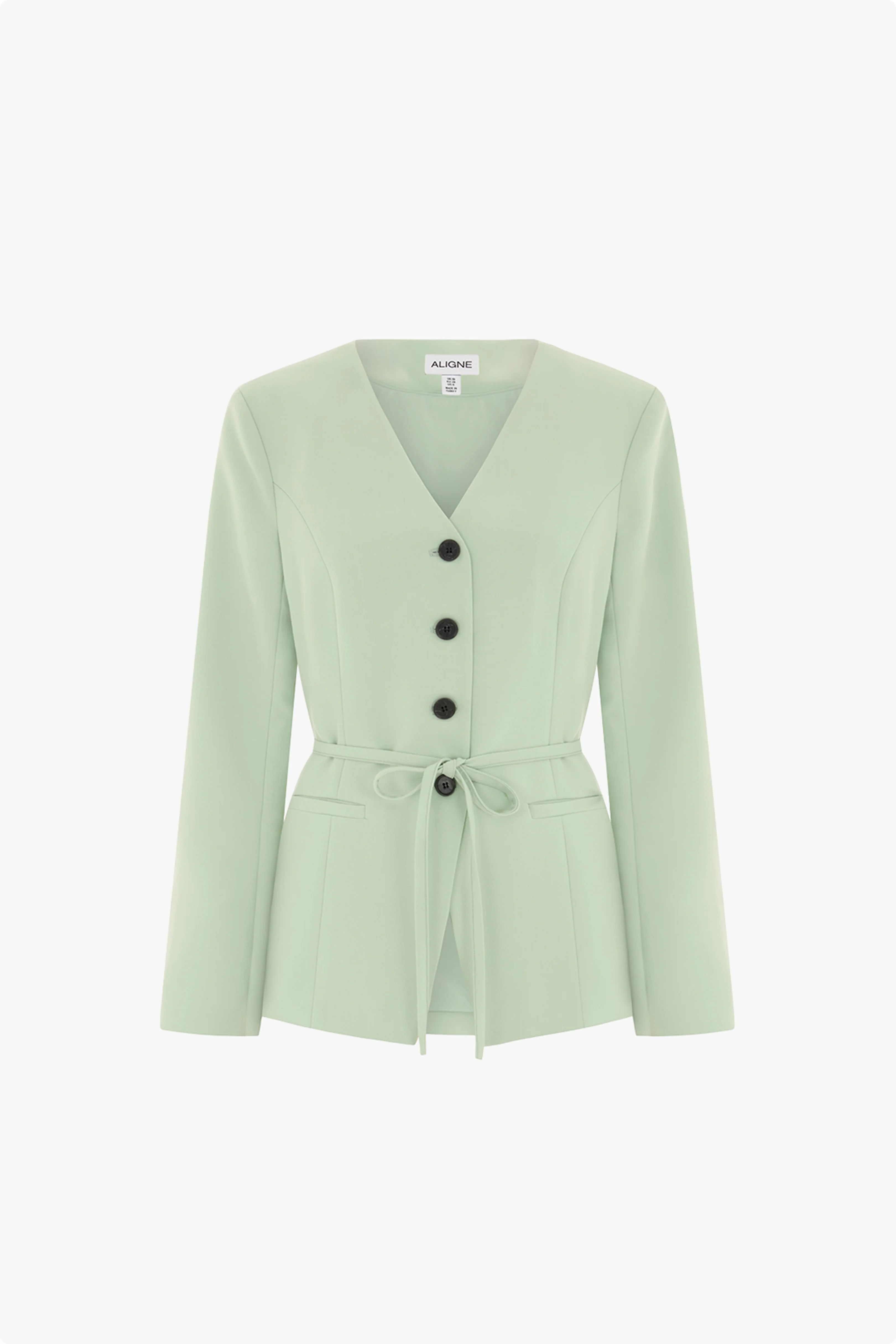Parker V Neck Tie Blazer - Image 5