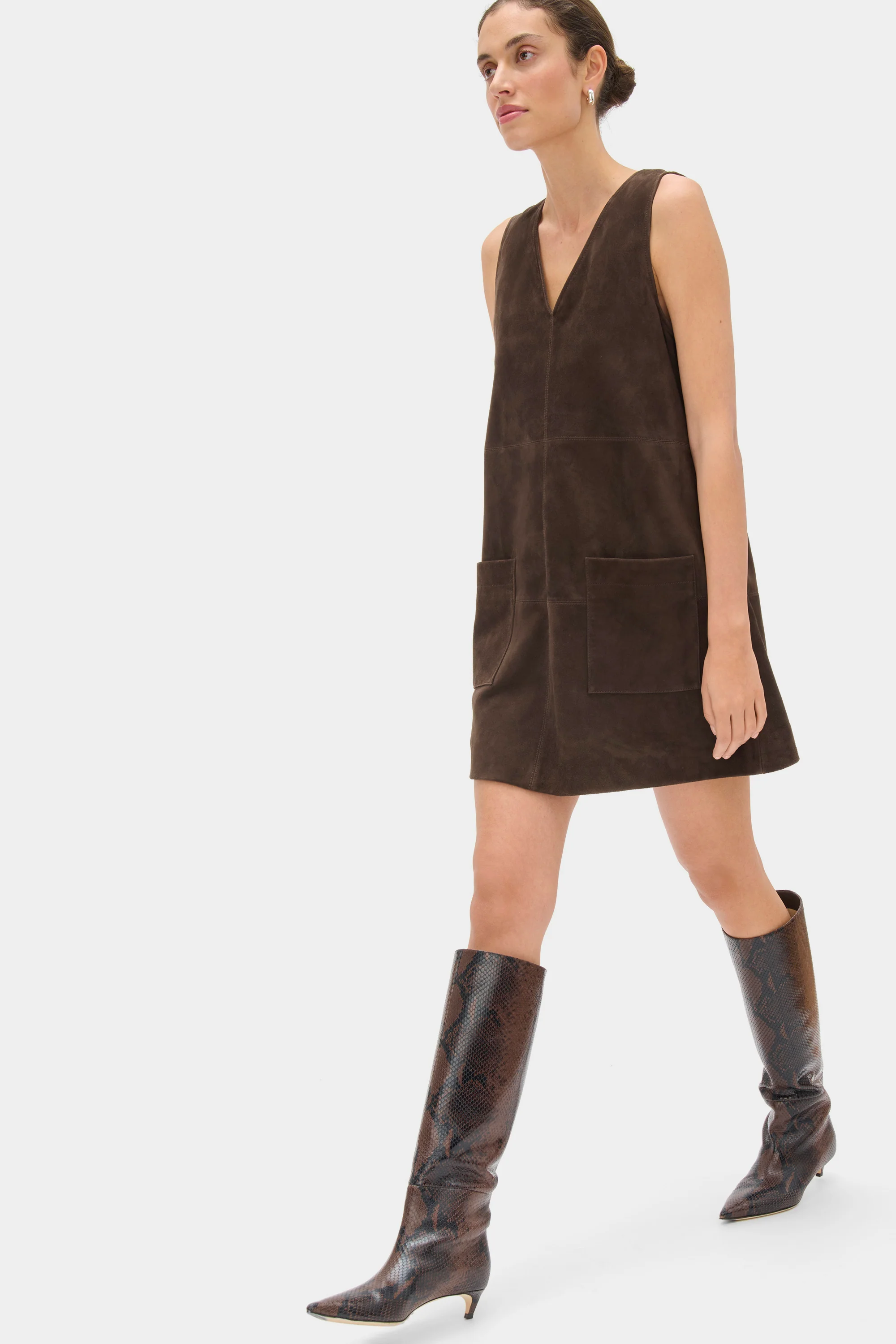 Piper Suede Mini Dress - Image 2