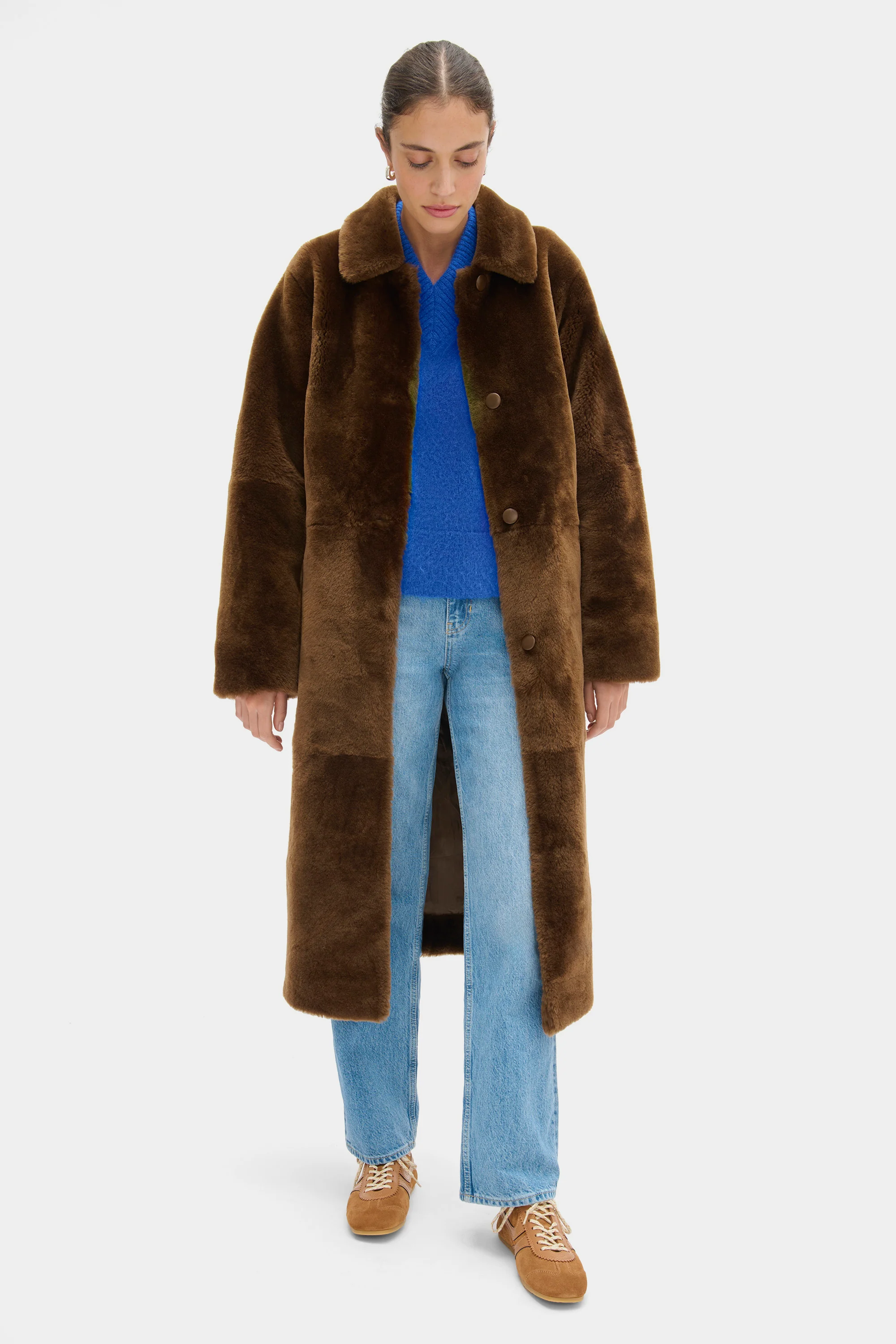 Rafella Shearling Fur Coat - Image 2