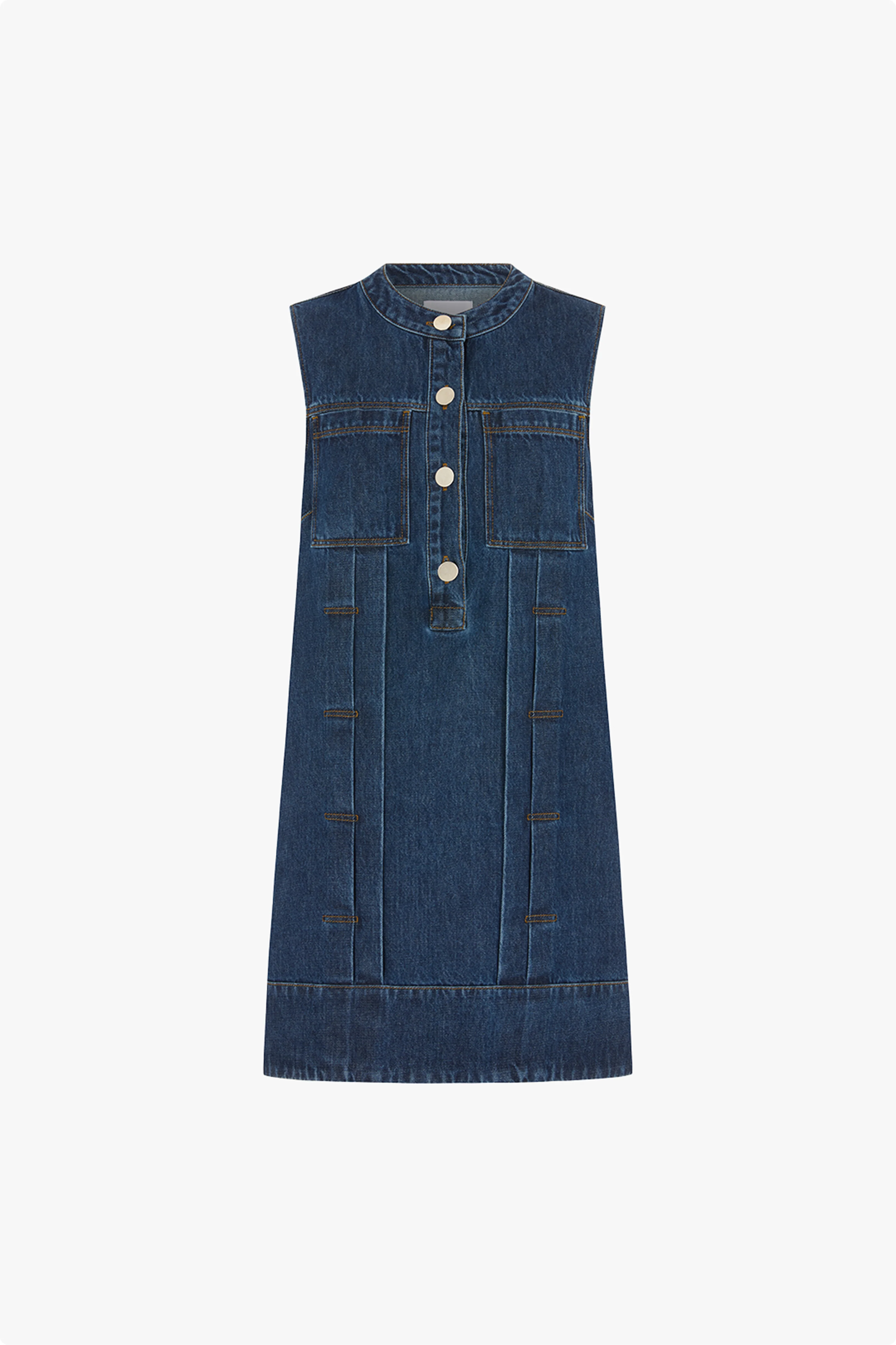 Rory Denim Mini Dress - Image 5