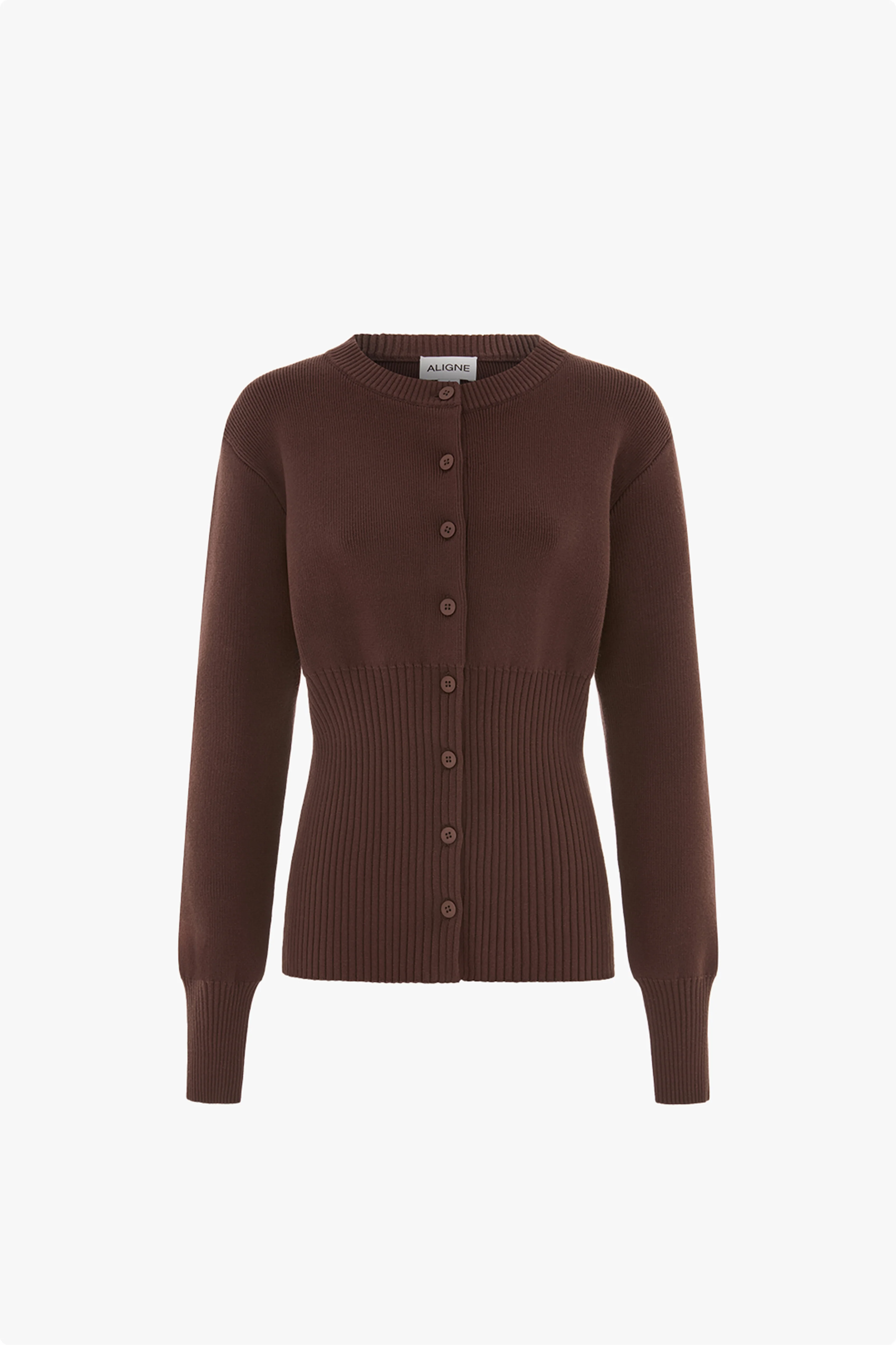 Ruby Ribbed Knitted Cardigan - Image 5