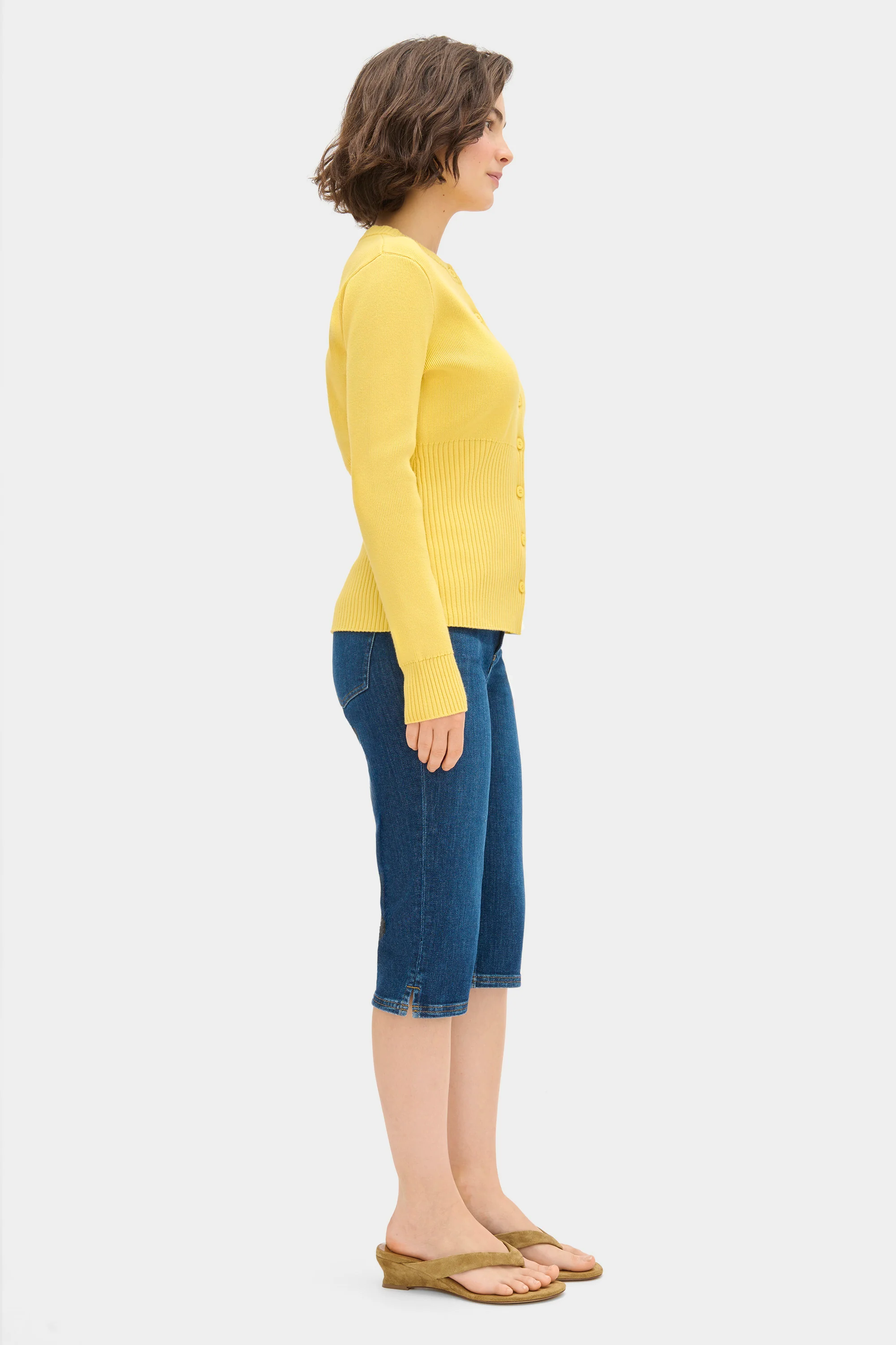 Ruby Ribbed Knitted Cardigan - Image 3