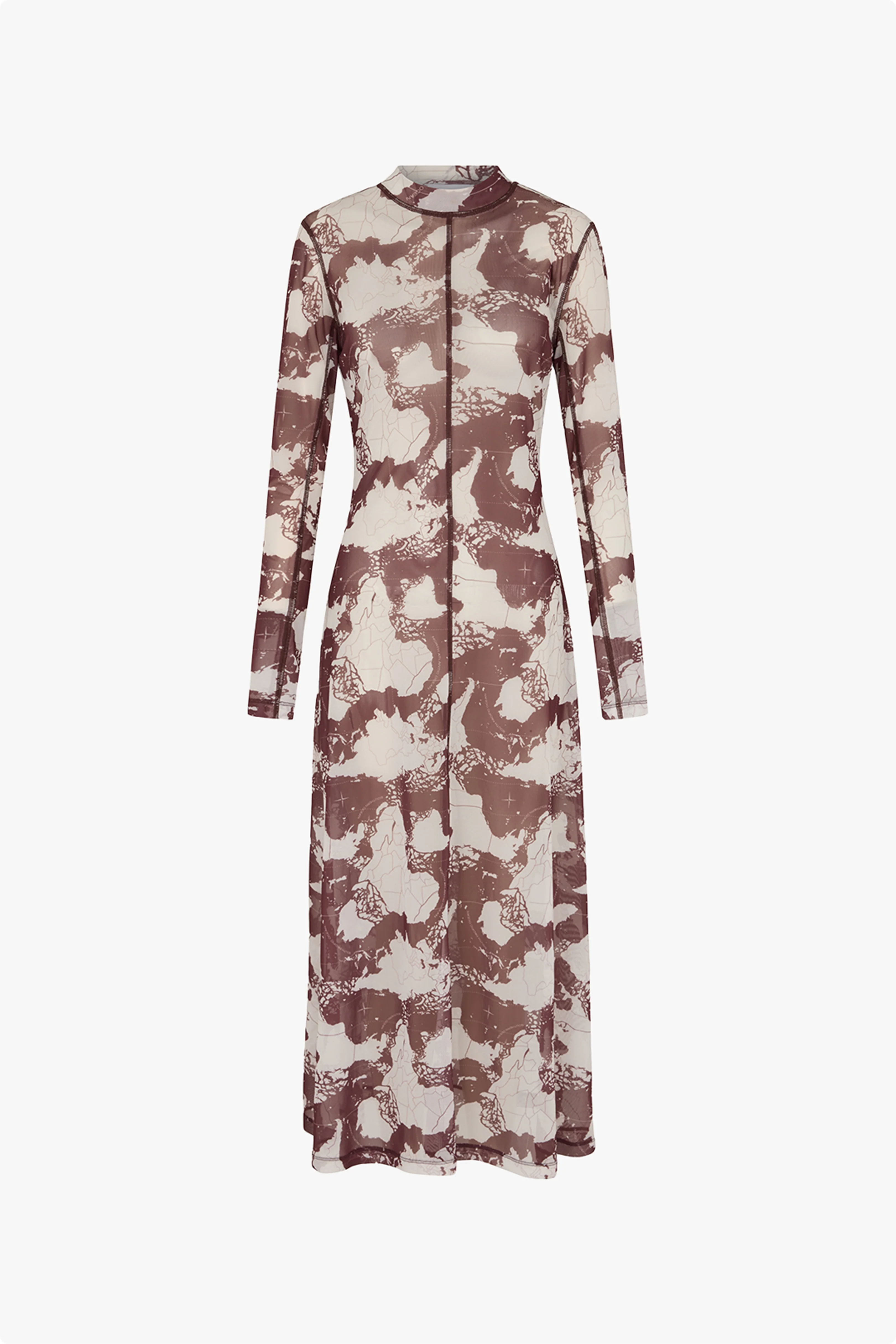 Starla Printed Mesh Midi Dress - Image 5